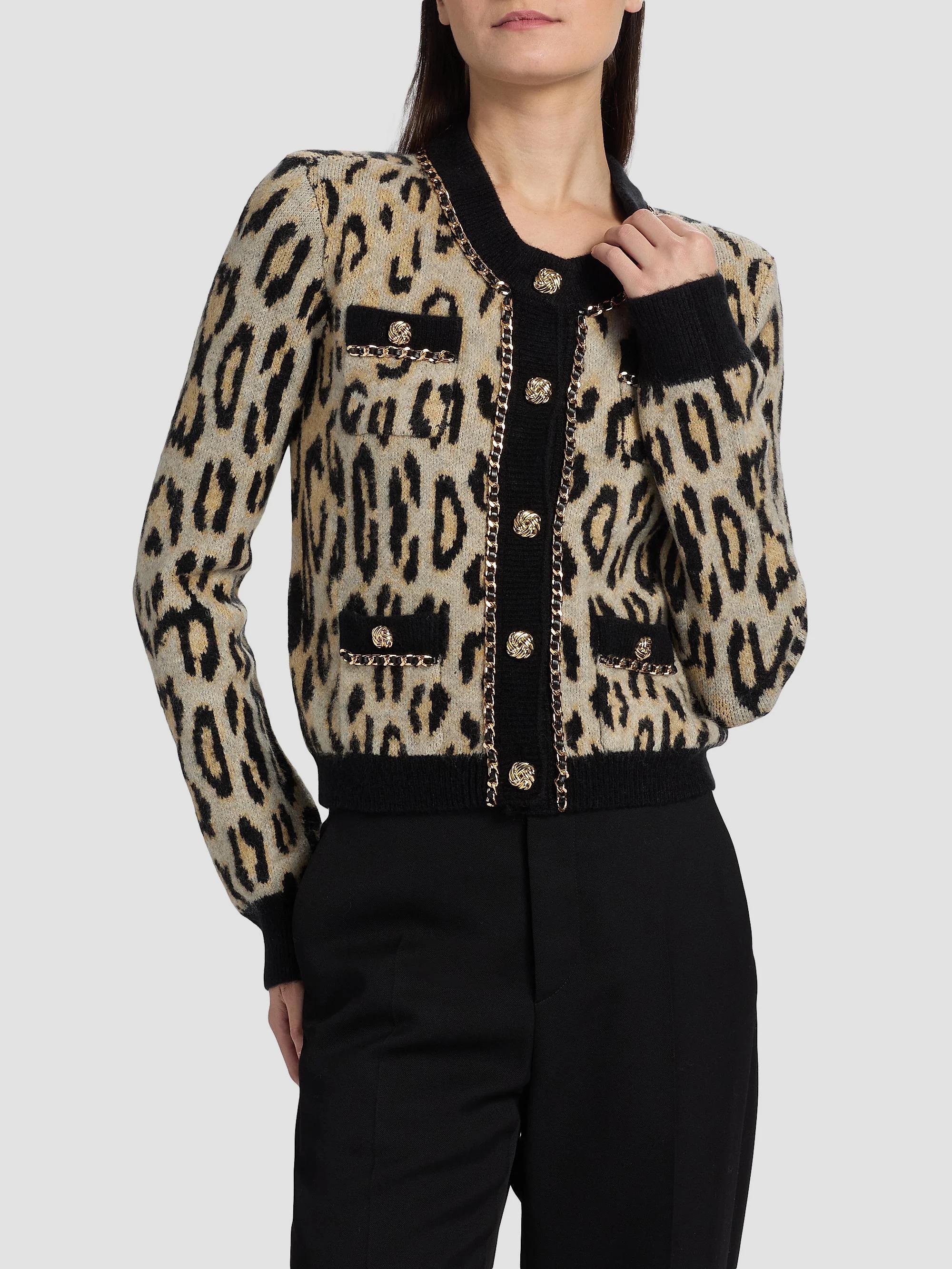 Generation Love Selma Leopard-Pattern Cardigan | Saks Fifth Avenue