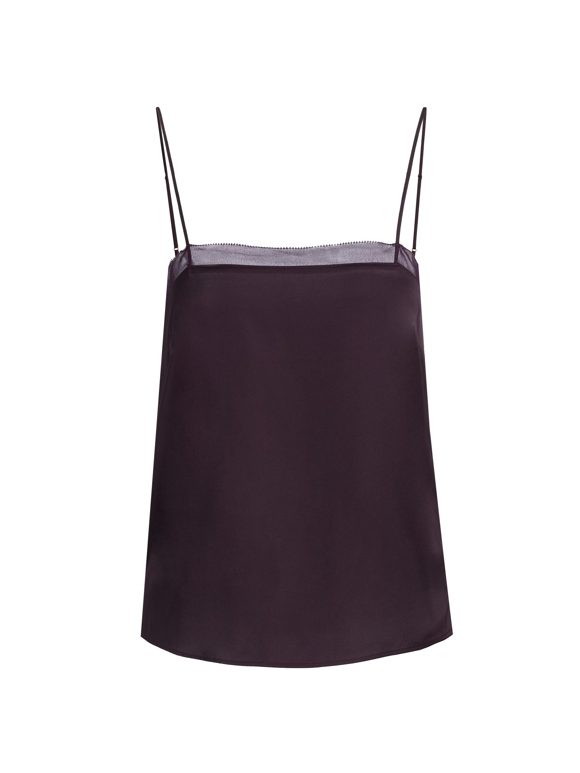Generation Love Women's Delia Satin Cami - Eggplant