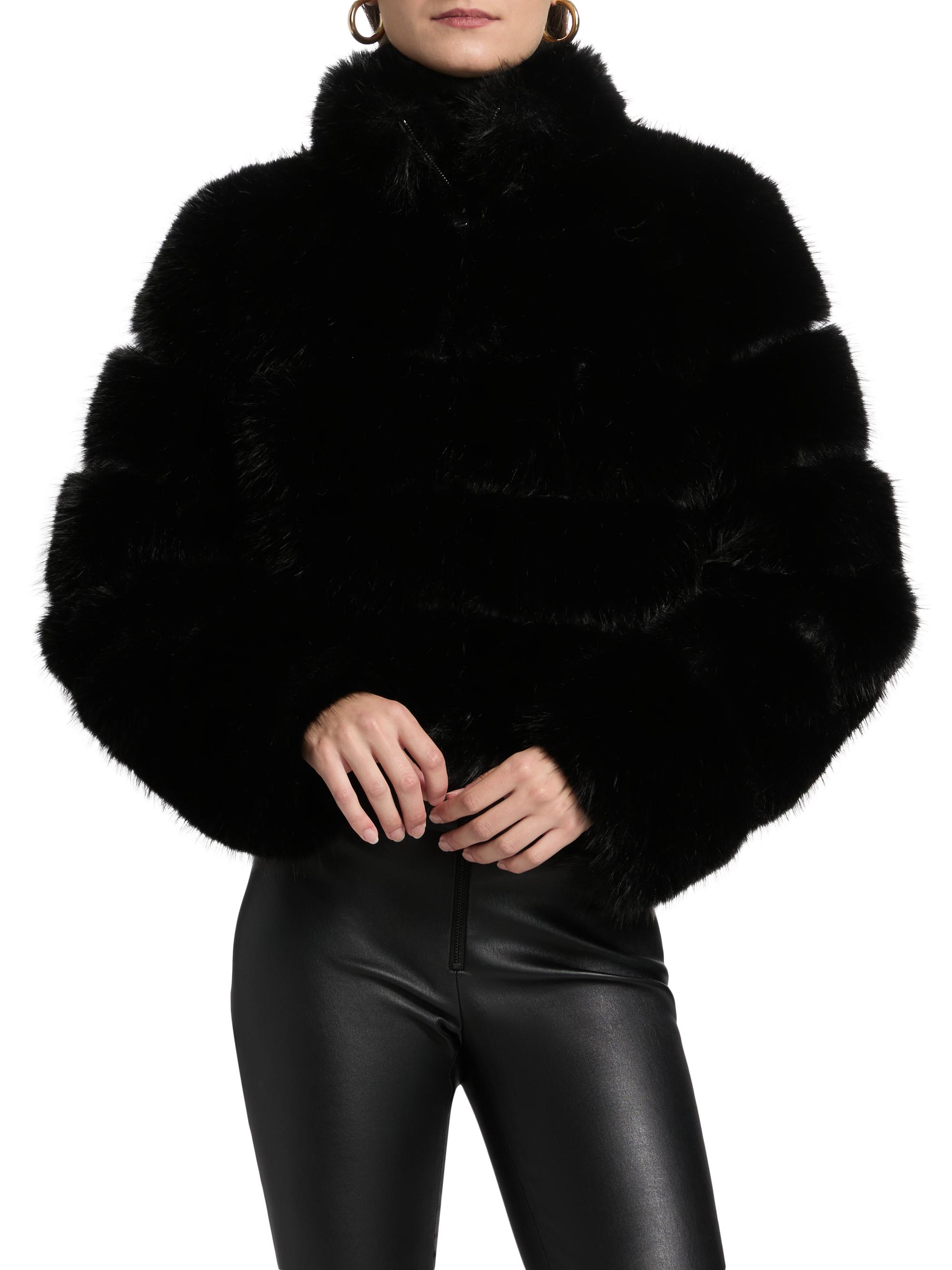 Generation Love Lyla Faux Fur Crop Jacket | Saks Fifth Avenue