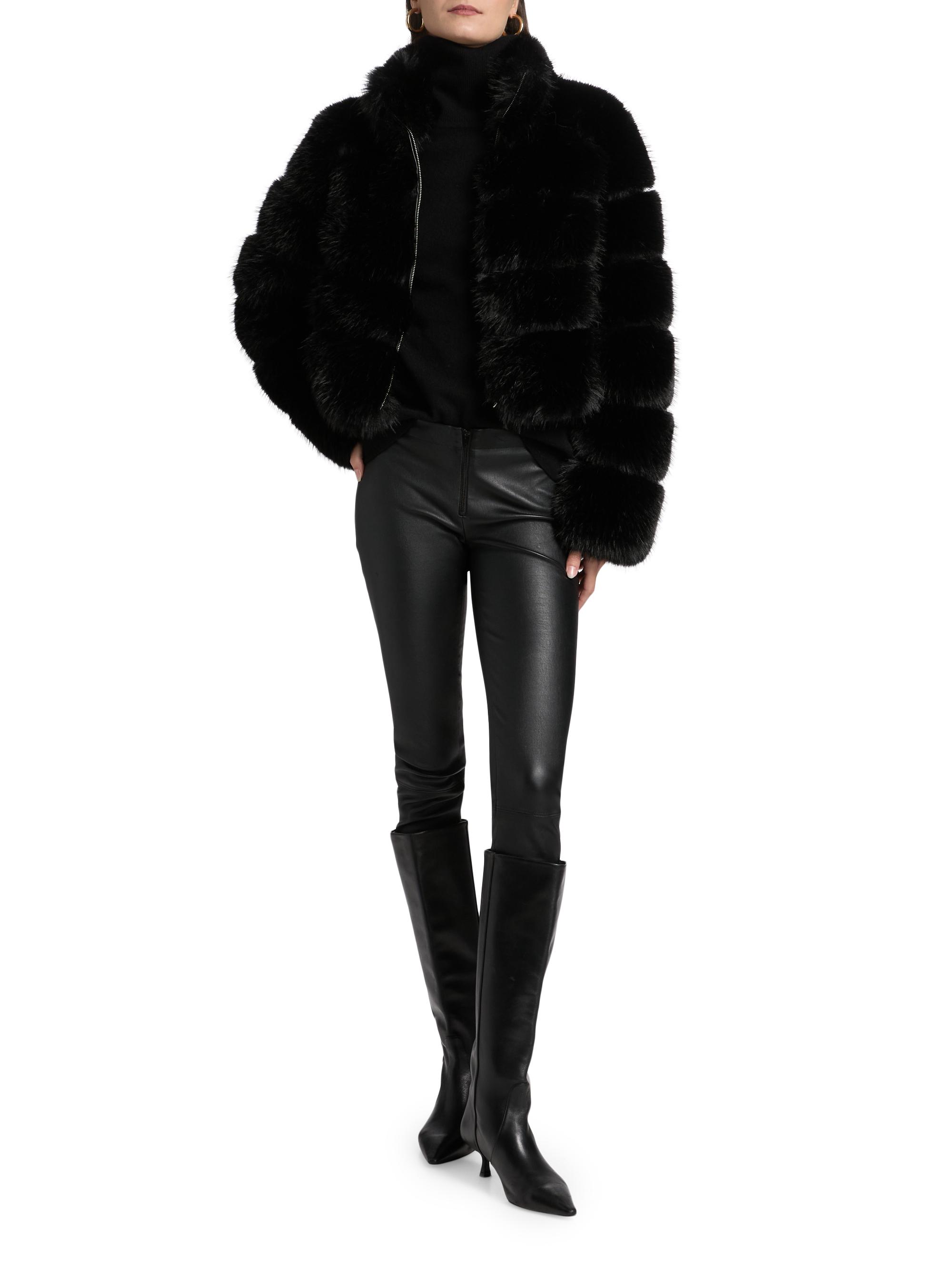 Generation Love Lyla Faux Fur Crop Jacket | Saks Fifth Avenue