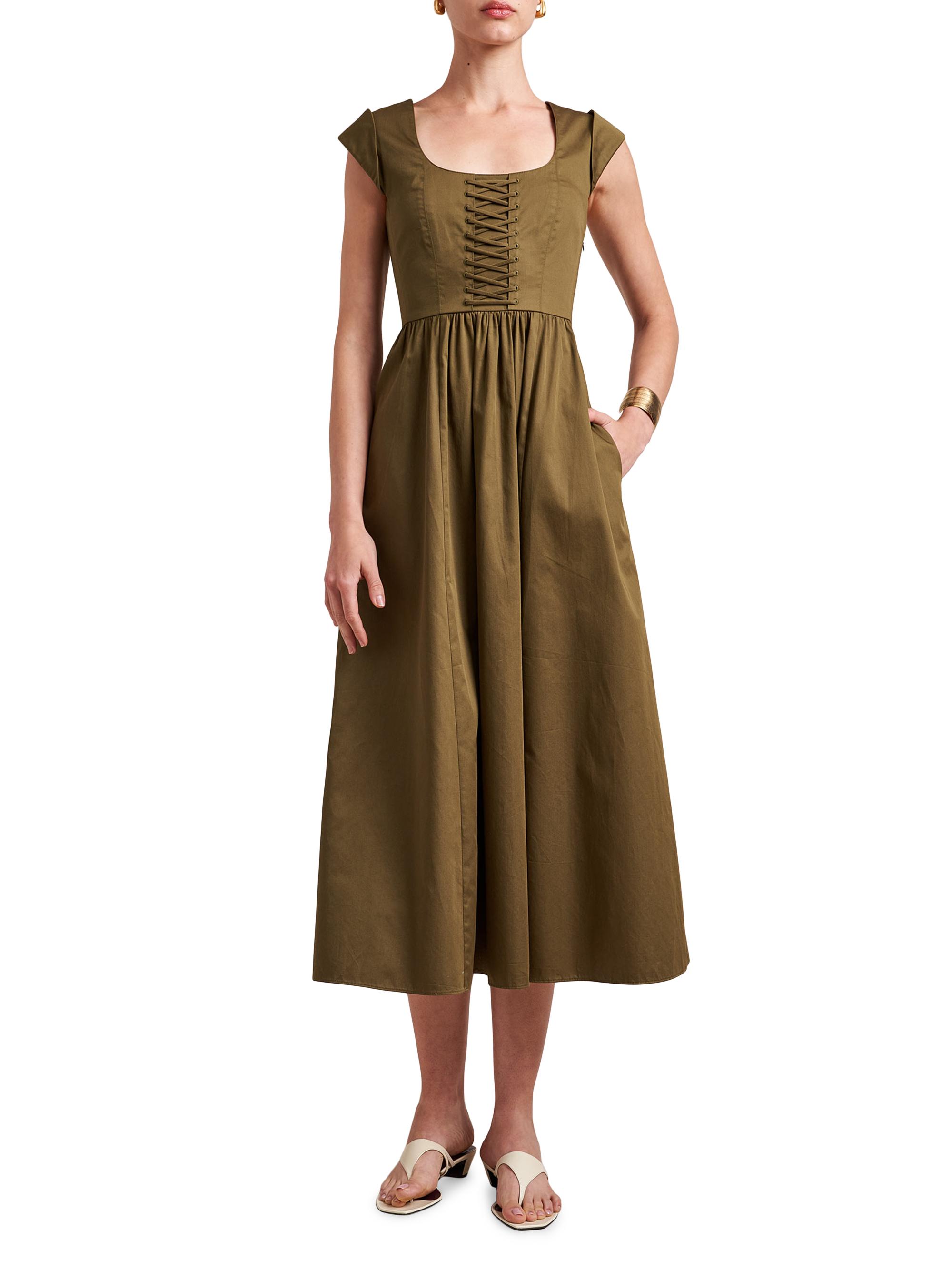 La Ligne Women's Babette Dress - Olive