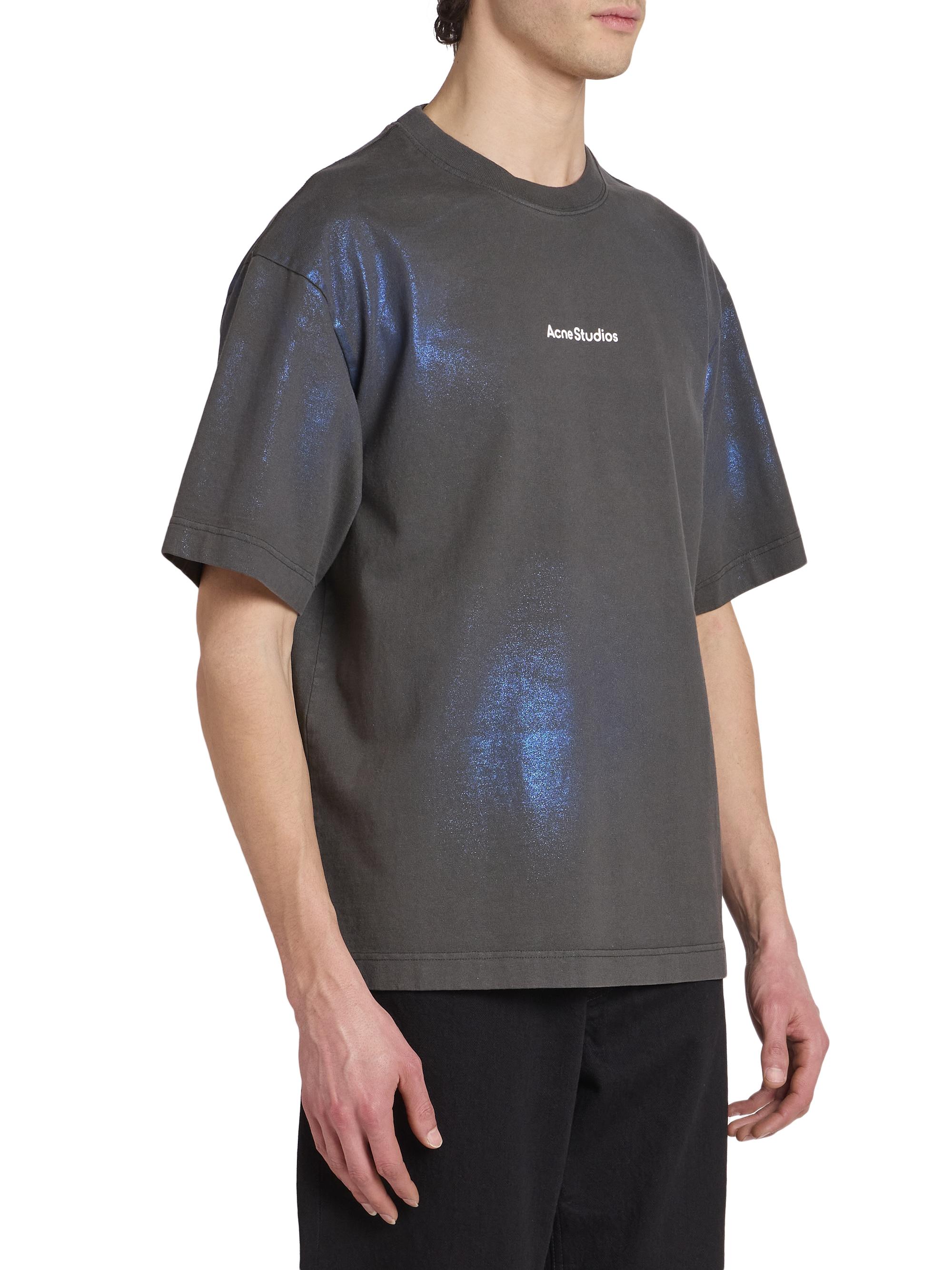 Acne Studios Exford Foil Stamp Cotton T-Shirt | Saks Fifth Avenue