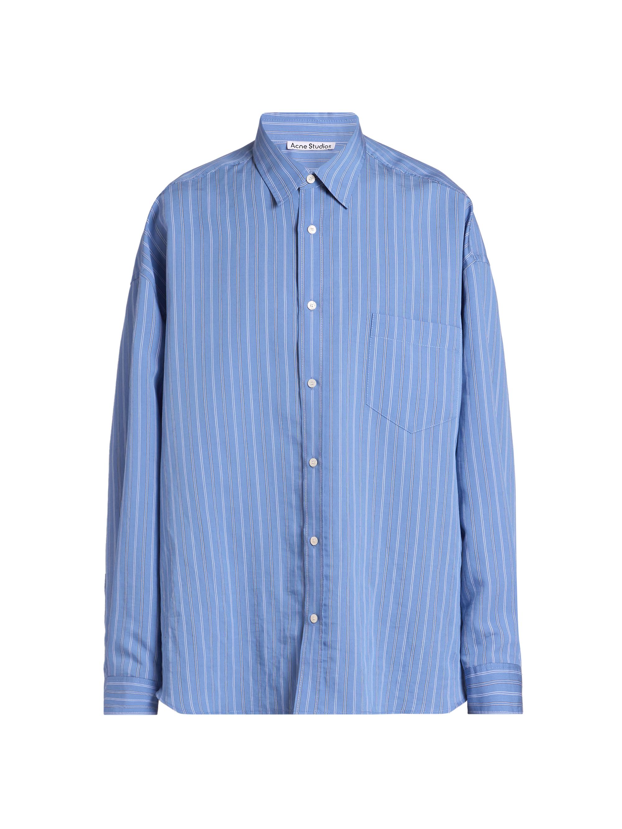 Acne Studios Men's Soffia Striped Shirt - Blue Multi