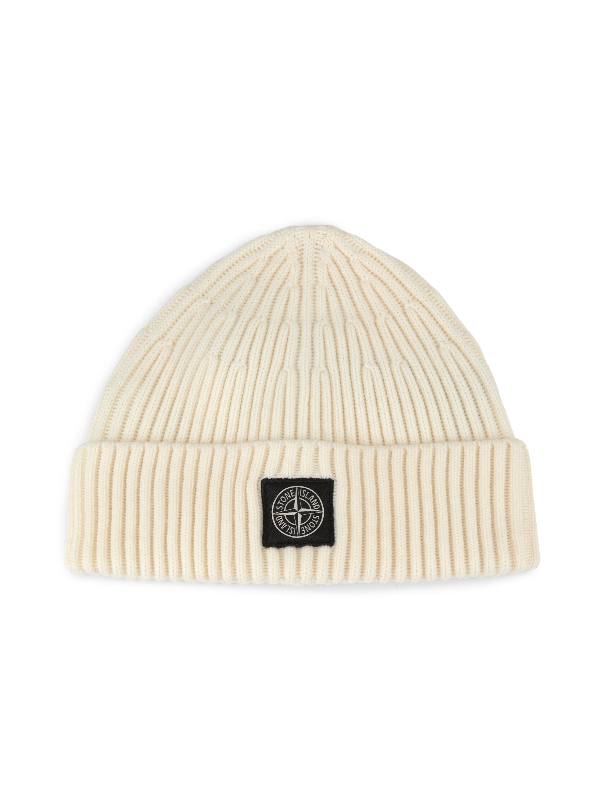 Stone Island Men's Logo Wool Beanie -
