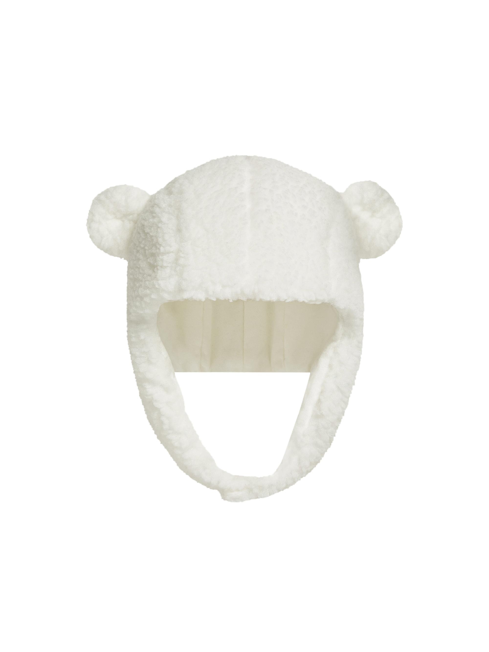 Moncler Men's Baby's Hat in Teddy - White
