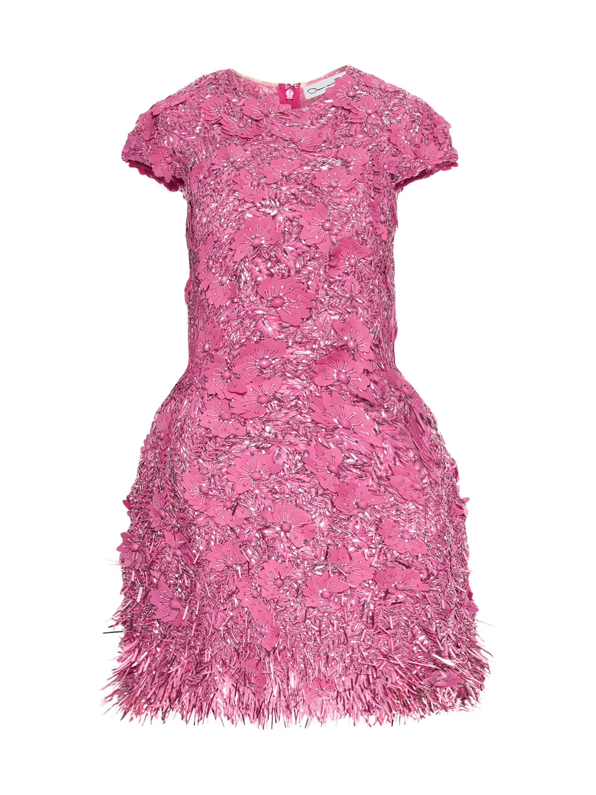 Oscar de la Renta Women's Embellished Floral Tulle Minidress - Cosmo
