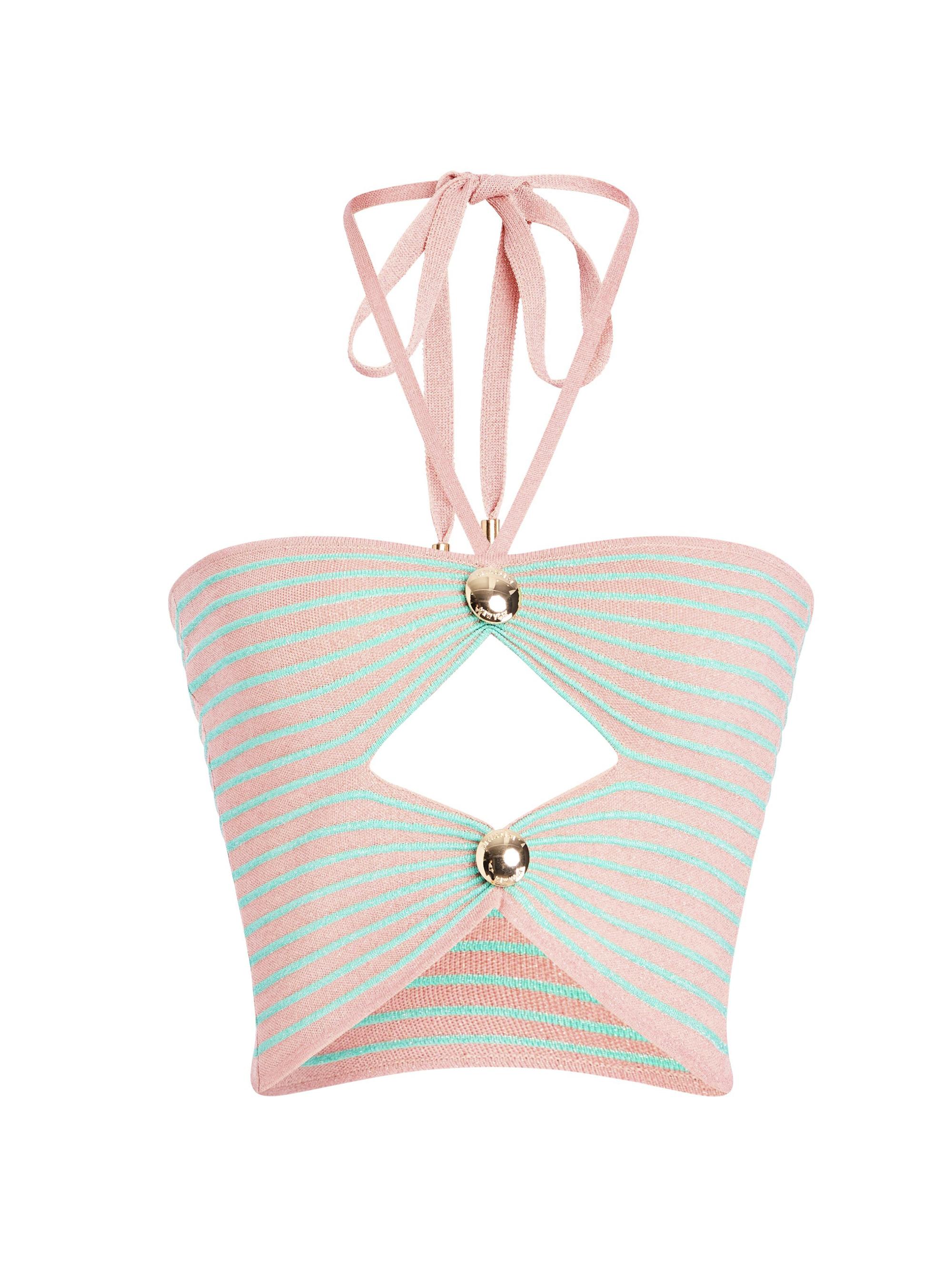 Retrofête Women's Brea Knit Top - Metallic Peche Eucal