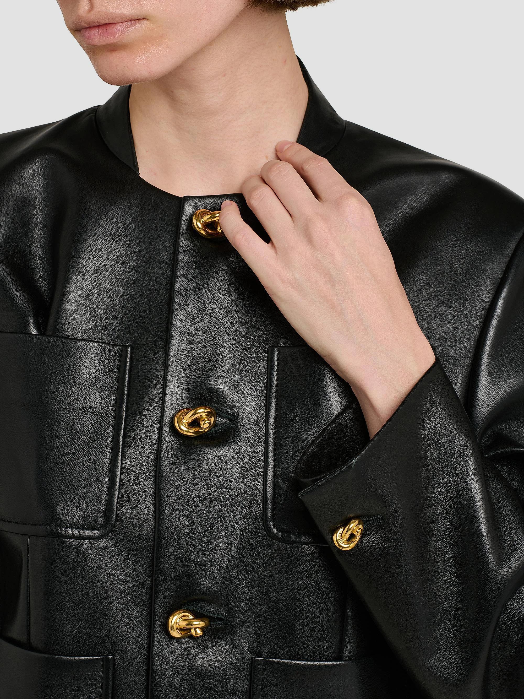 Bottega Veneta Leather Patch Pocket Jacket | Saks Fifth Avenue