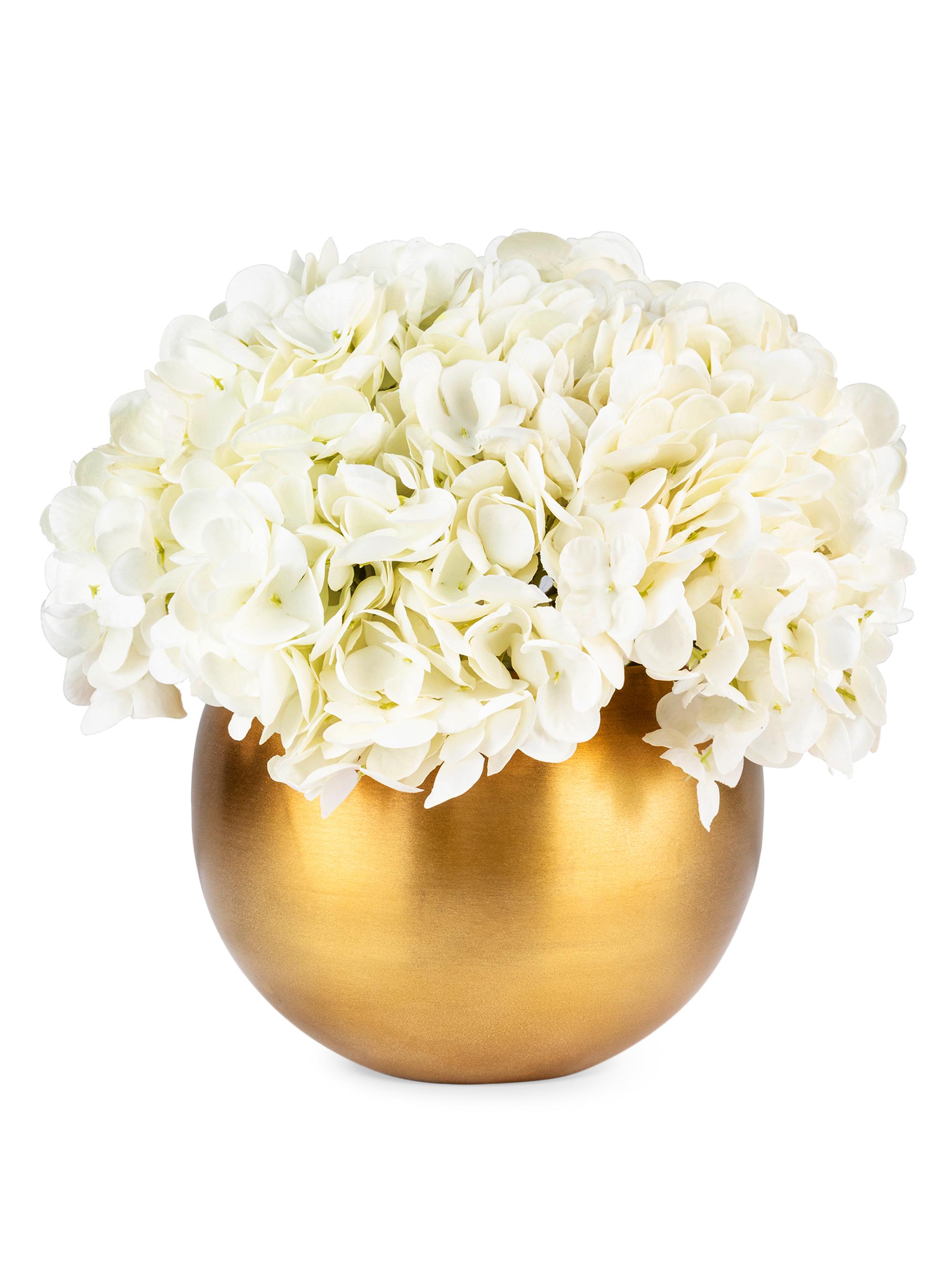 CocoBella Auden Real Touch Hydrangea Arrangement - Snow