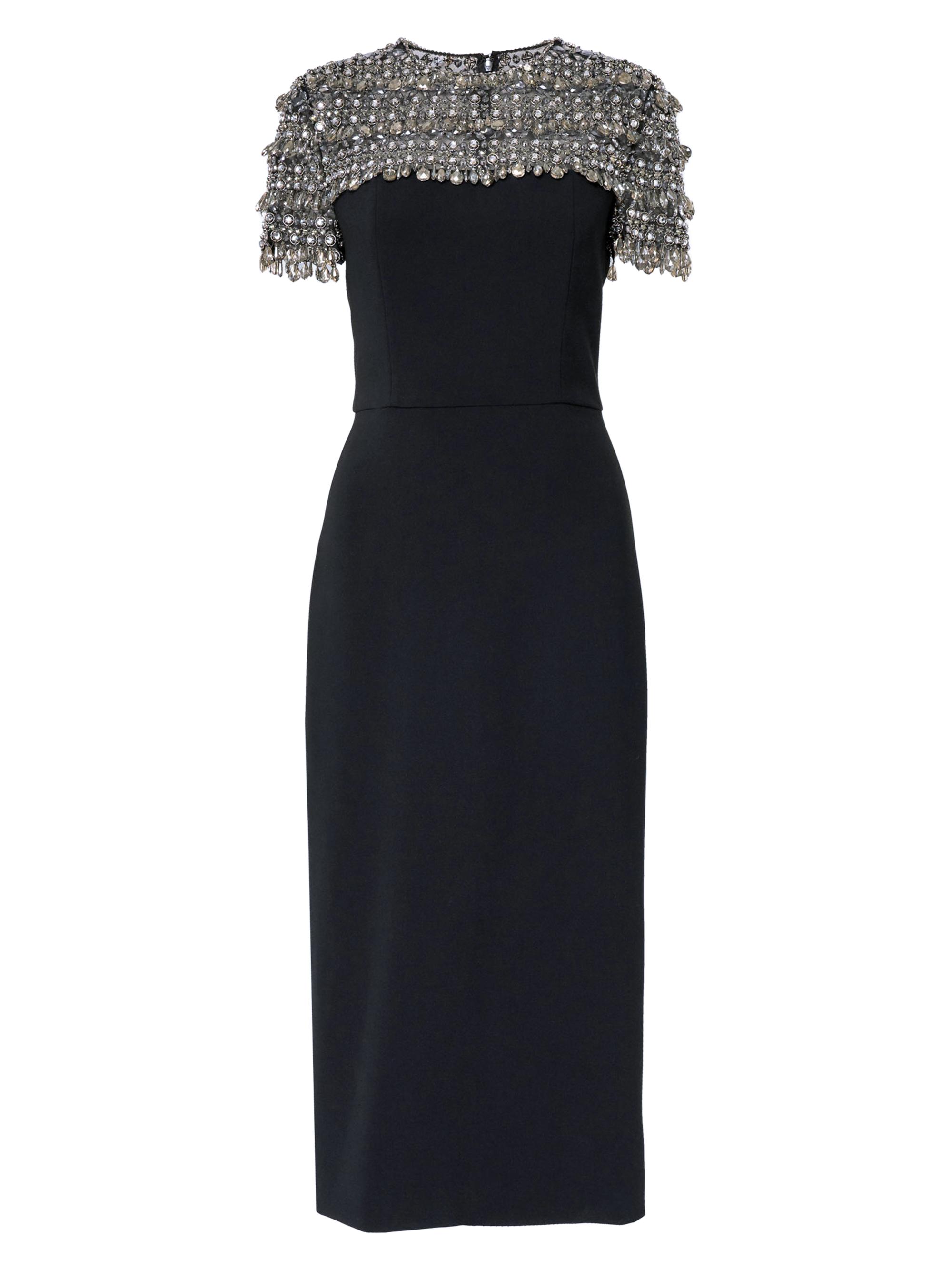Carolina Herrera Women's Embellished Cocktail Dress - Black Multi