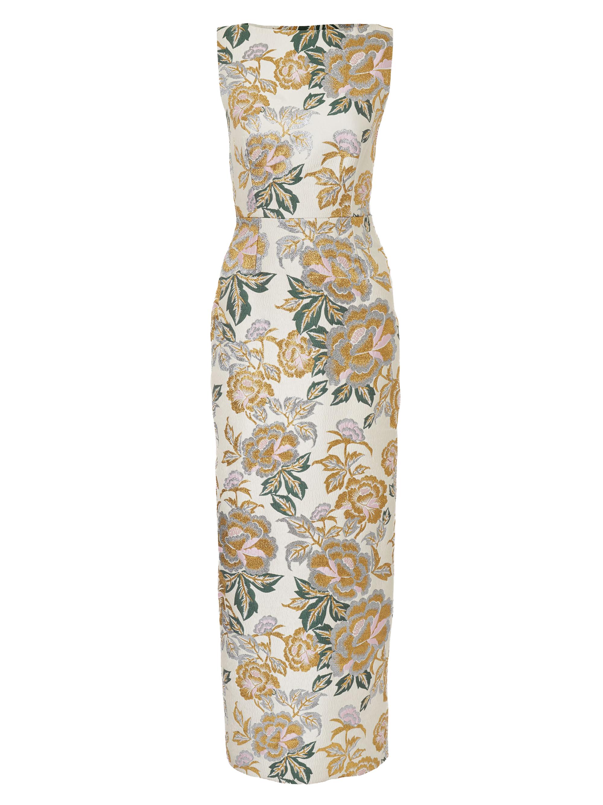 Carolina Herrera Women's Floral Jacquard Sleeveless Gown -  Multi