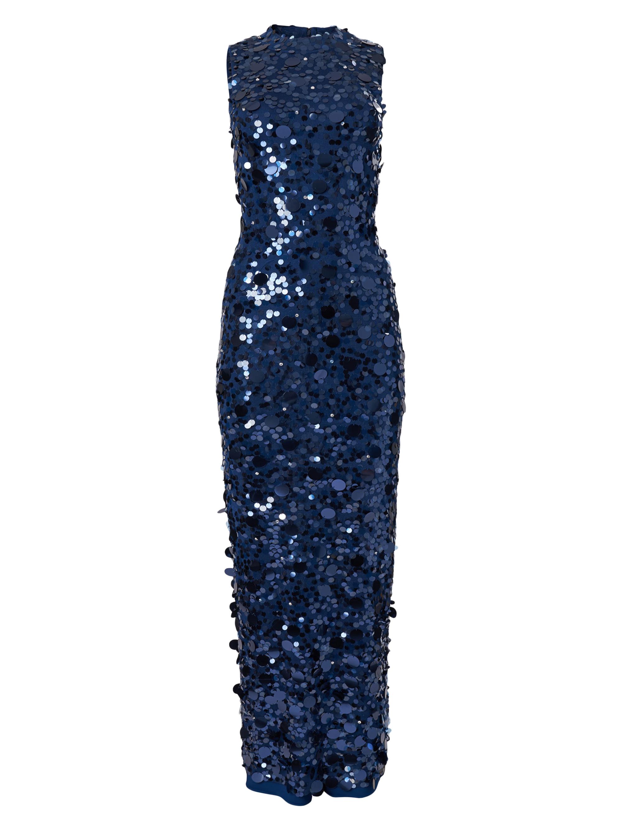 Carolina Herrera Women's Paillette-Embellished Gown - Dark Navy