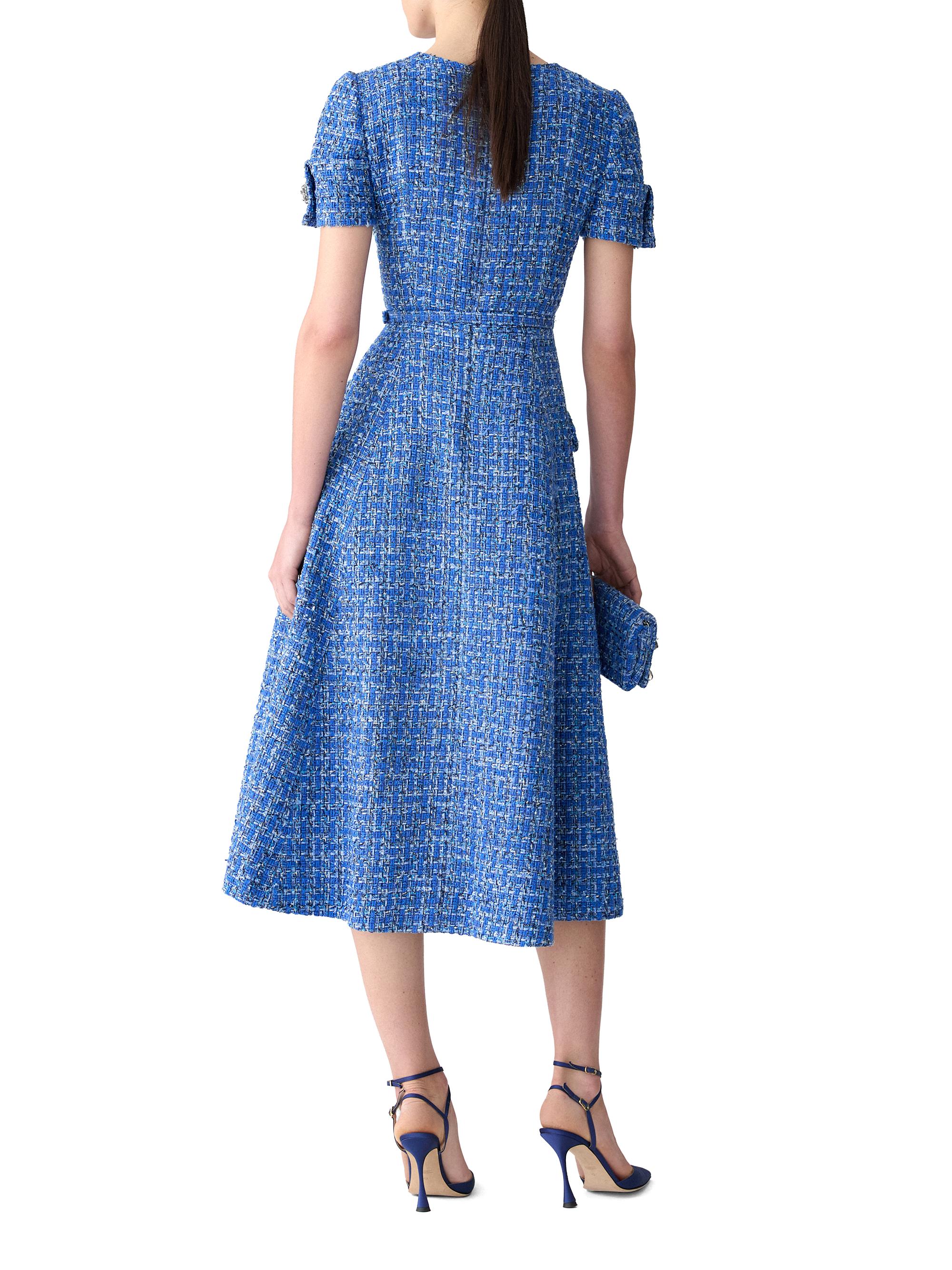 Carolina Herrera Tweed Midi-Dress | Saks Fifth Avenue