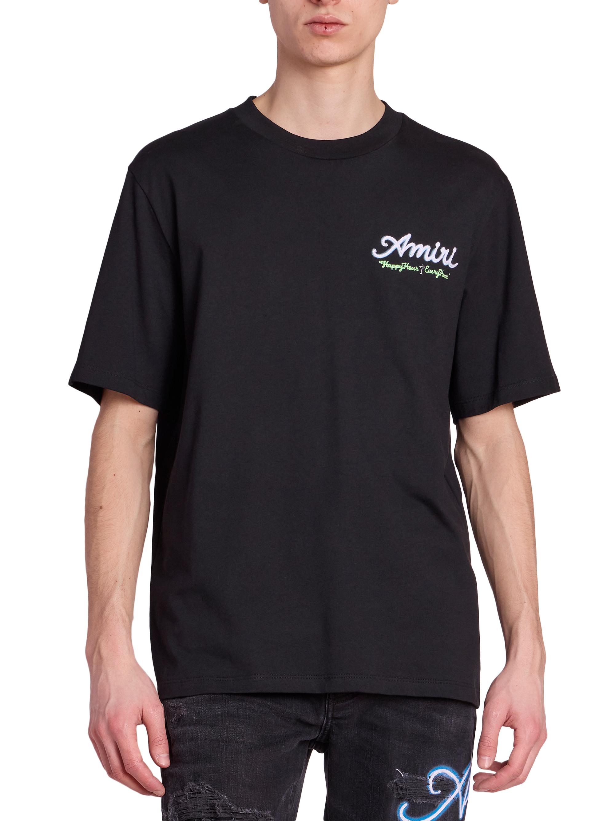 Amiri Neon Lights Cotton Logo T-Shirt | Saks Fifth Avenue