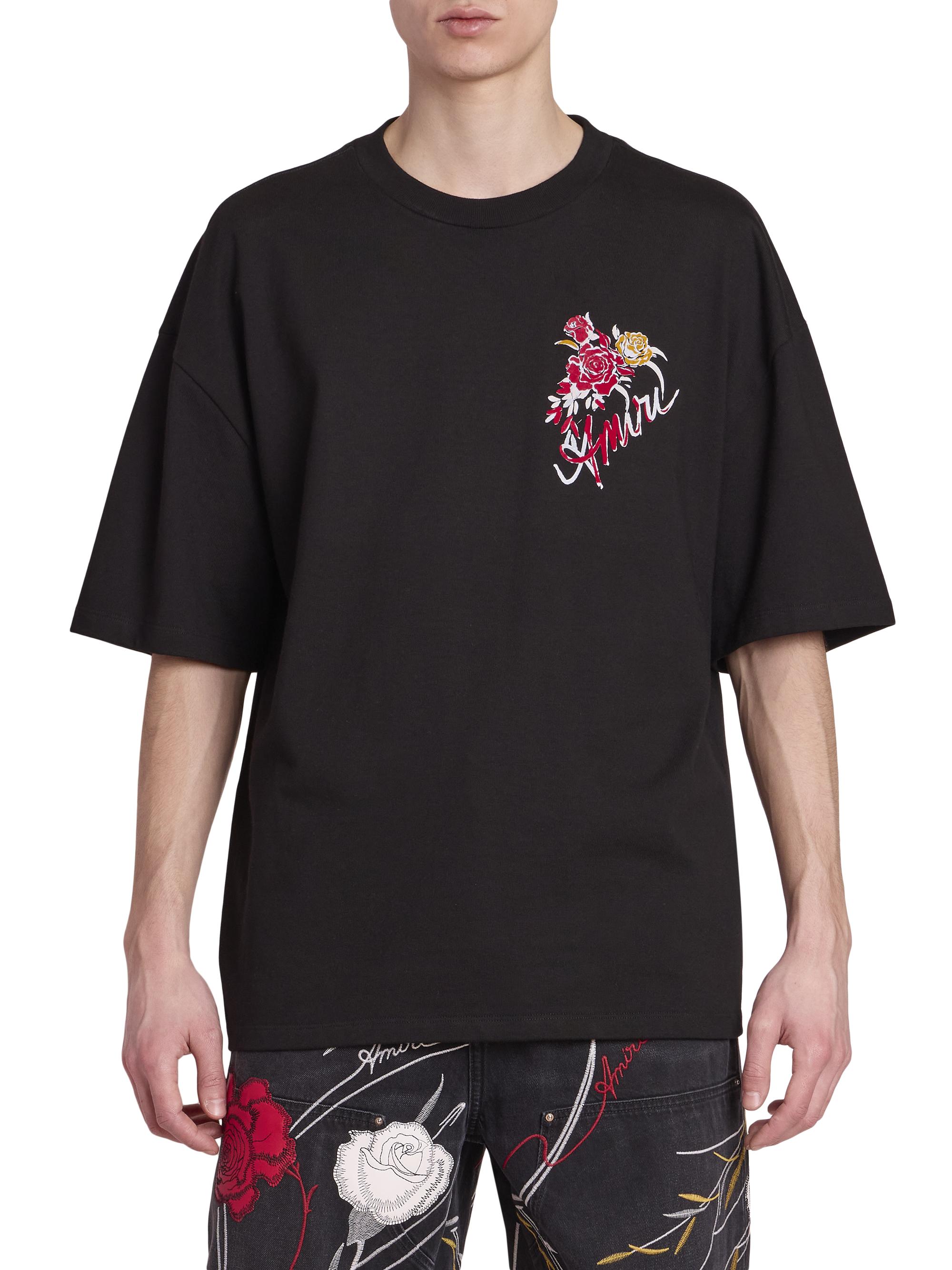 Roses Cotton Oversized T-Shirt