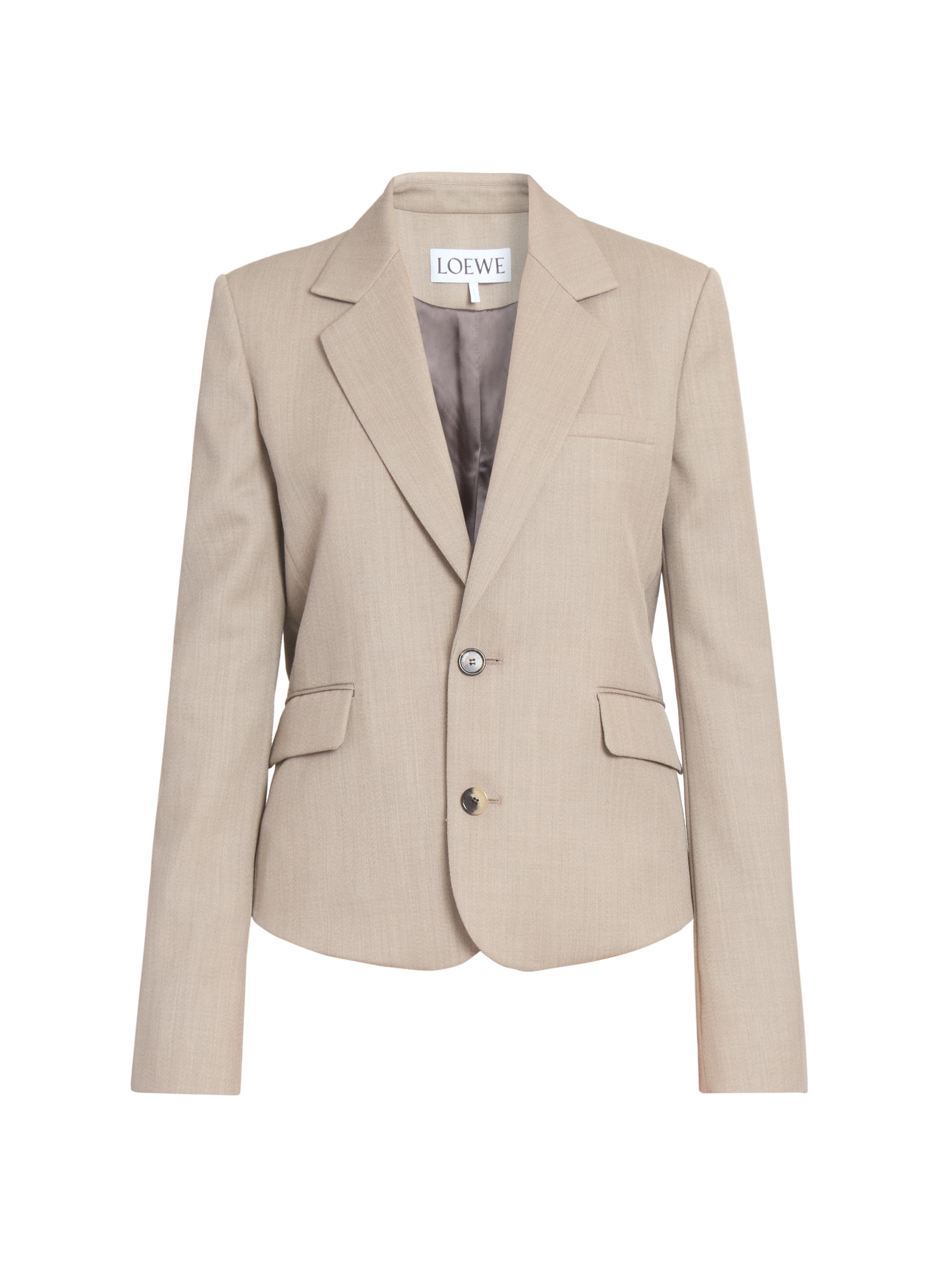 LOEWE Women's Tailored Stretch Blazer - Beige Melange