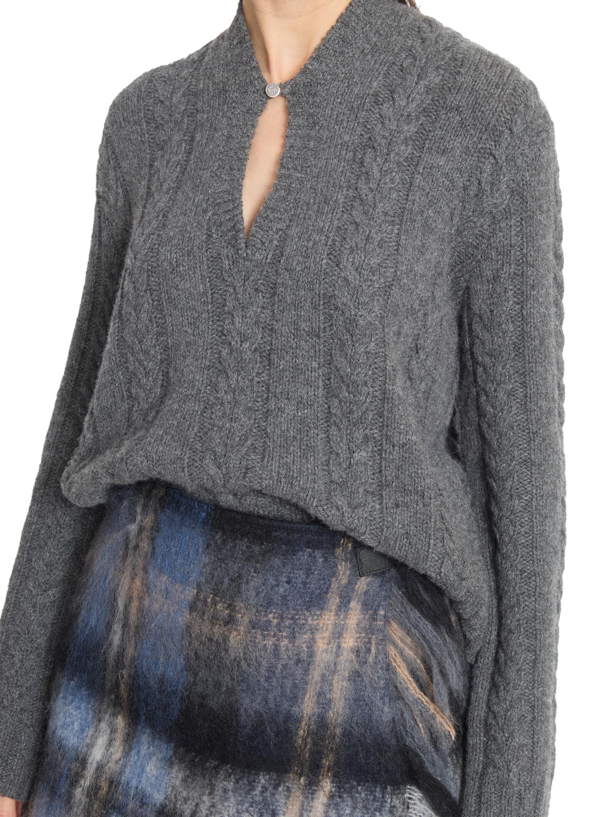 Plaid Fringe Mohair & Wool-Blend Miniskirt