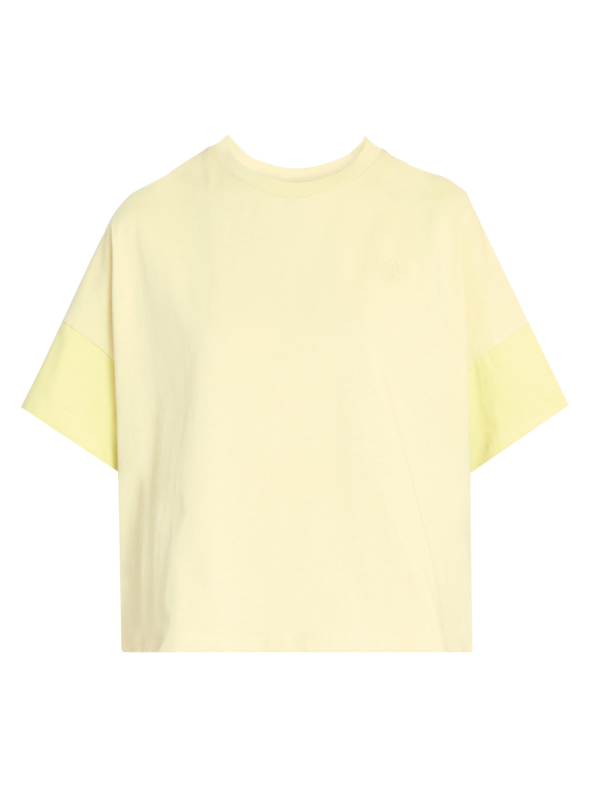 LOEWE Women's Boxy Fit T-Shirt - Pale Grey Light Citrine