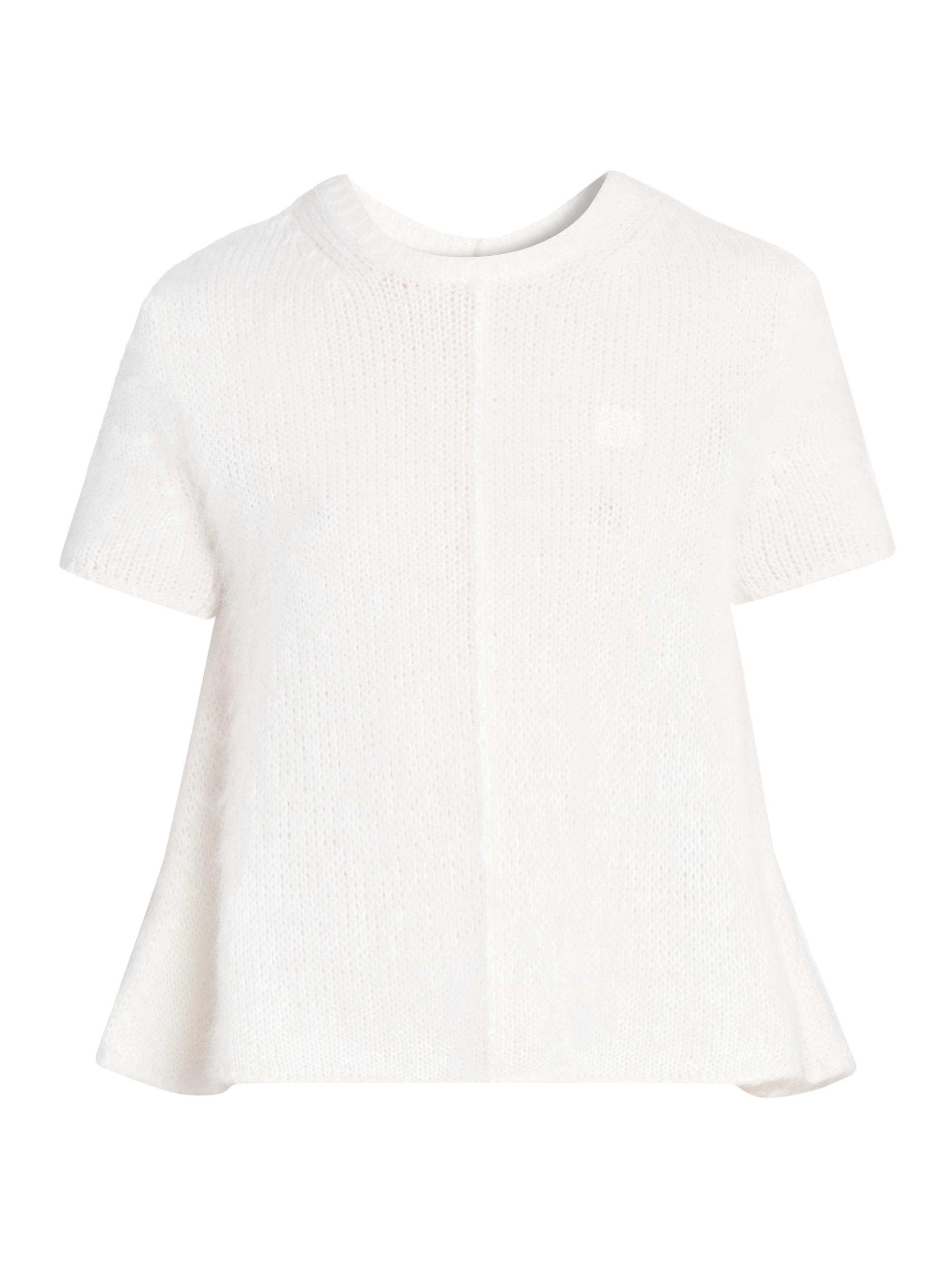 LOEWE Women's Boxy Moahir-Blend Sweater - White