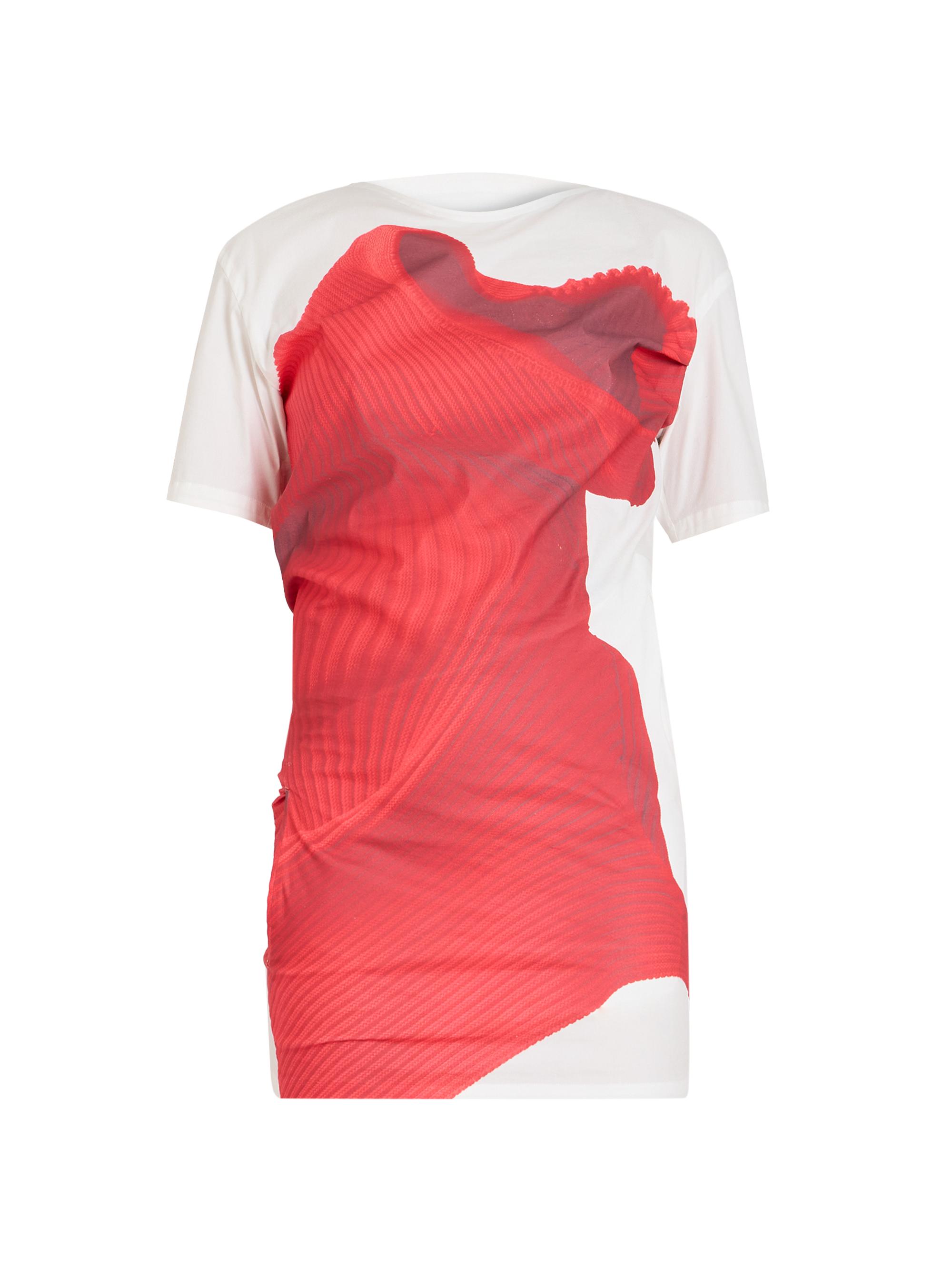 Issey Miyake Women's Abstract Printed Maxi Dress - Red