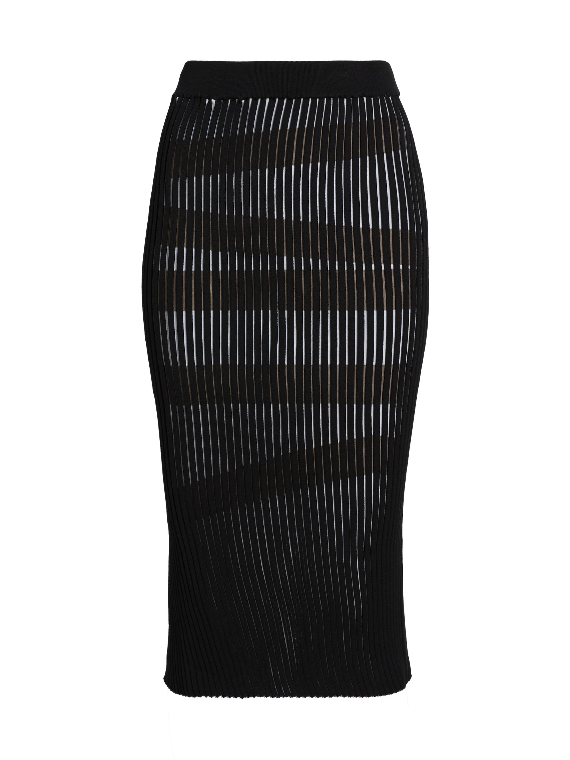 Issey Miyake Stripe Plating Knit Midi-Skirt | Saks Fifth Avenue