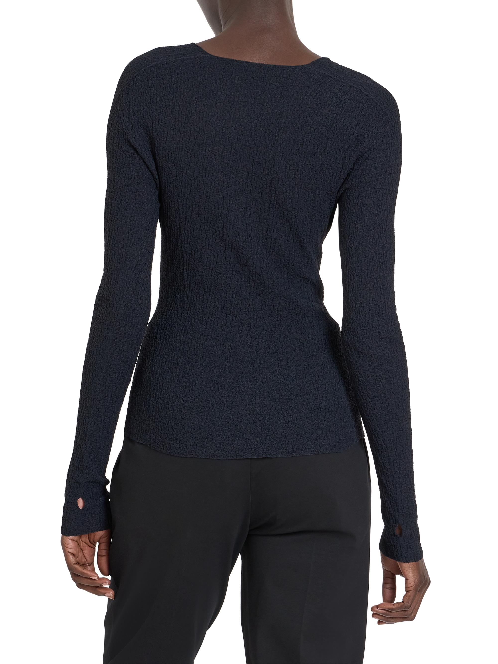 Issey Miyake Jewel Neck Knit Long-Sleeve Top | Saks Fifth Avenue