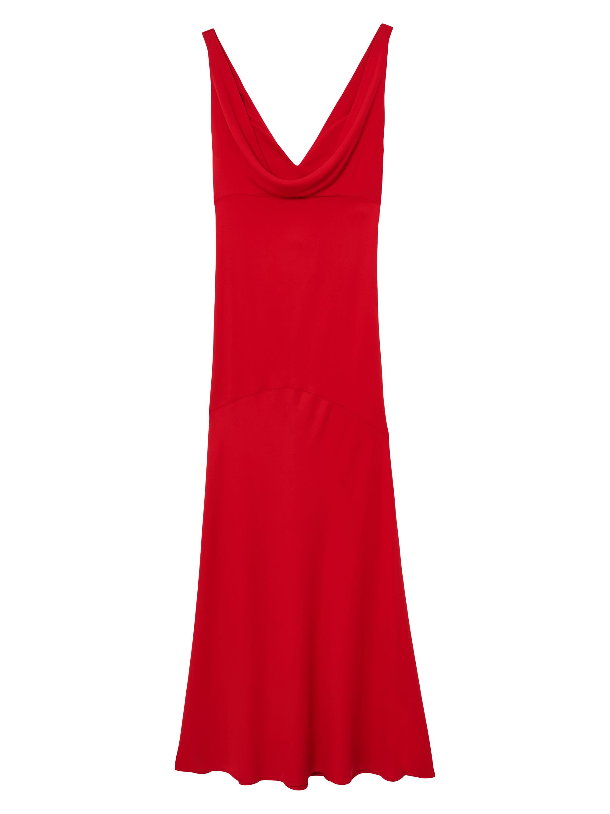 Reiss Women's Vanessa Cowlneck Jersey Gown - Red