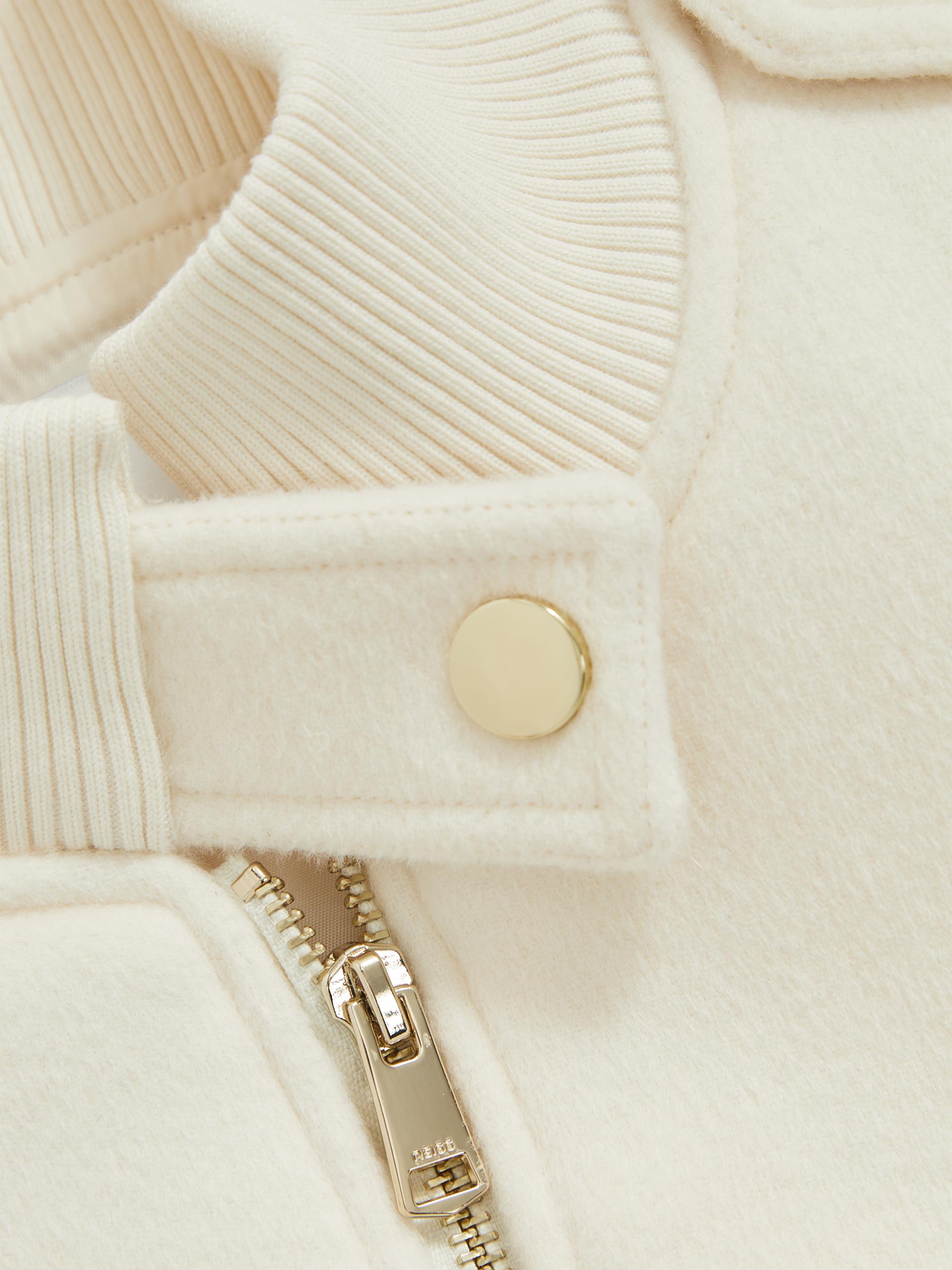 Reiss Cleo Leather Bomber Jacket | Saks Fifth Avenue