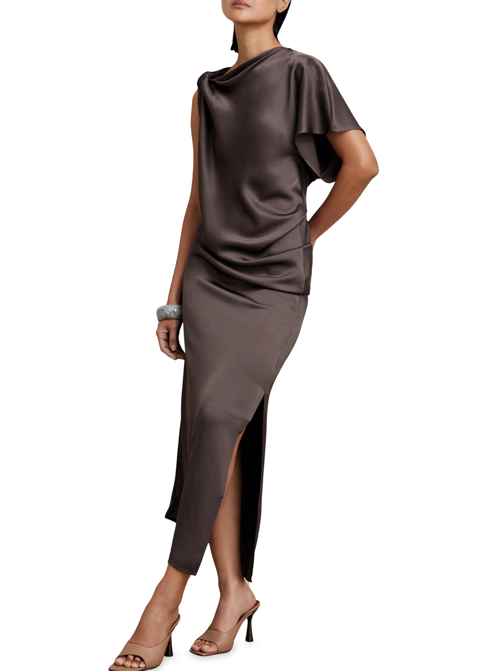 ★rinさん専用AMATERAS Satin Maxi Dress /カーキ Wear and Go Long Sleeve Maxi Dress / 松葉(khaki) – AMATERASJAPAN