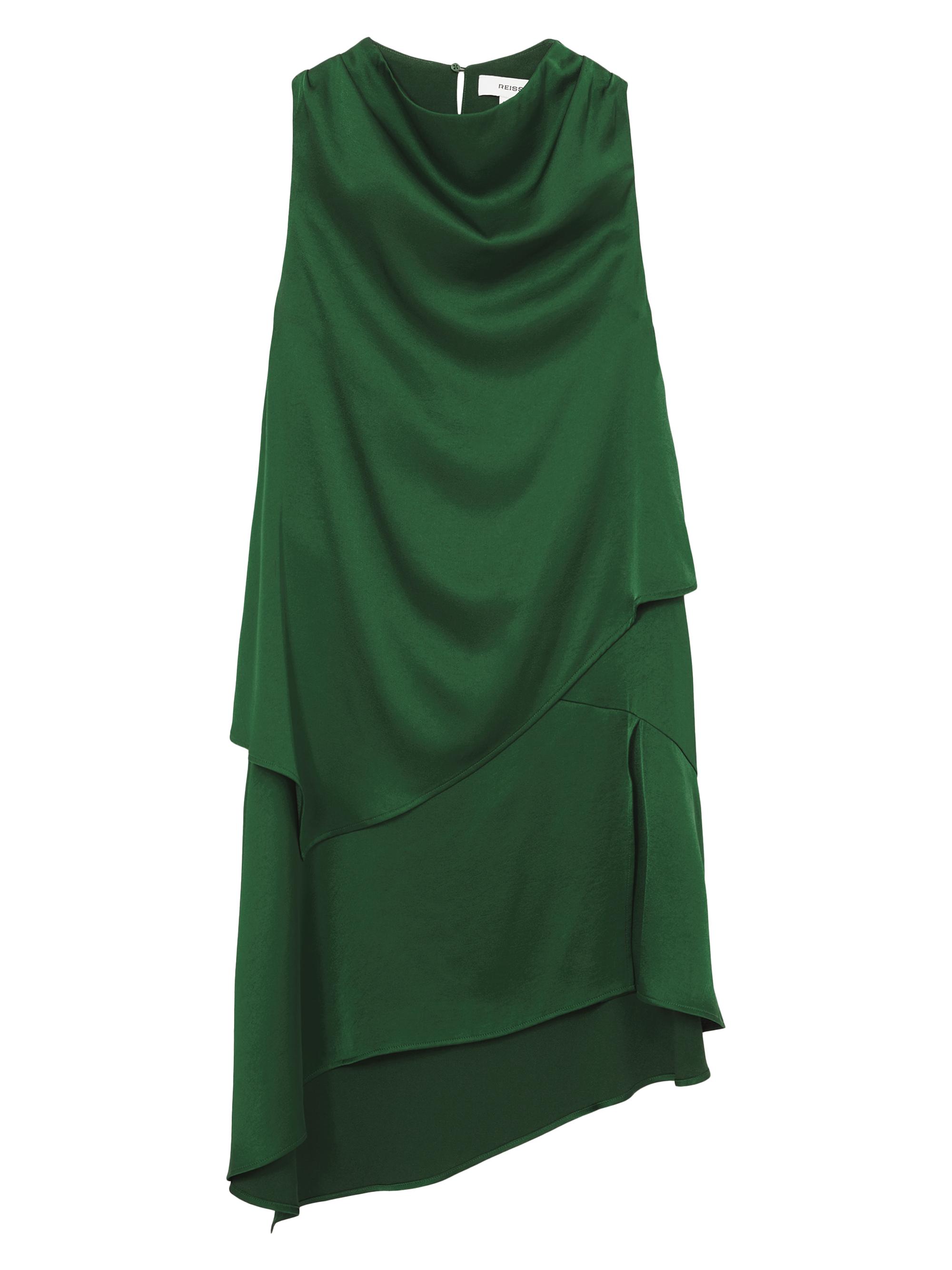 Reiss Women's Eloise Draped Midi-Dress - Green