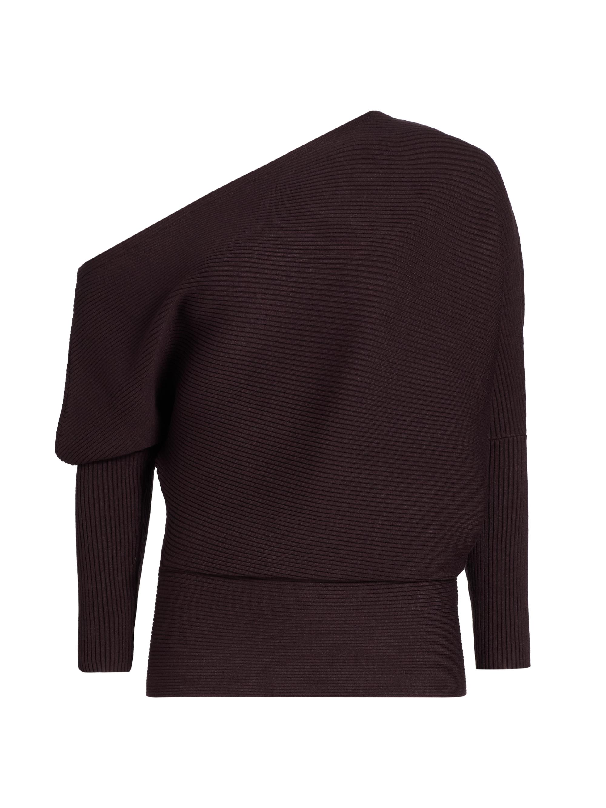 Reiss Women's Lorna Off-the-Shoulder Sweater - Plum