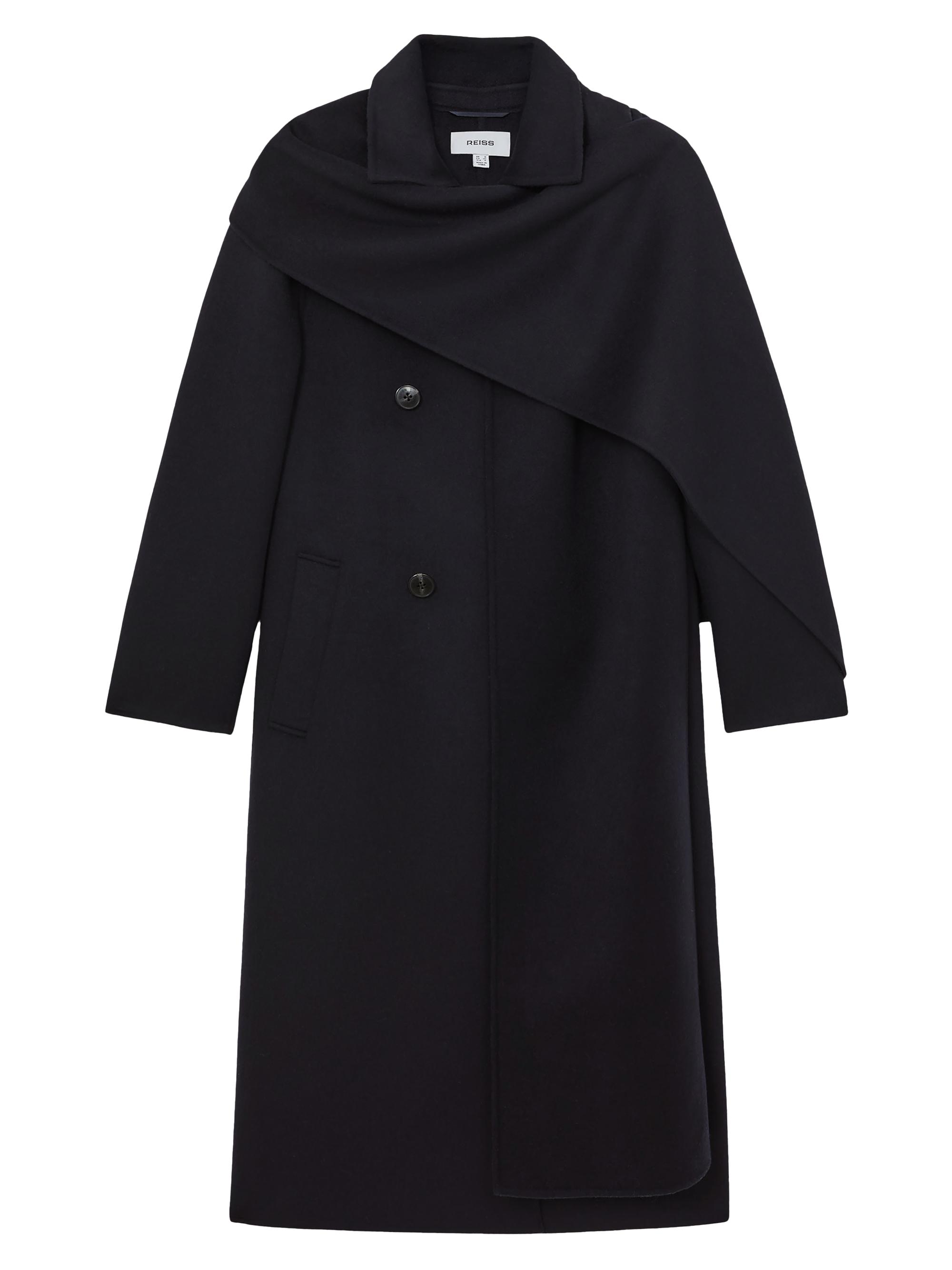 Frame Double-Breasted Wool Cocoon Coat | Saks Fifth Avenue