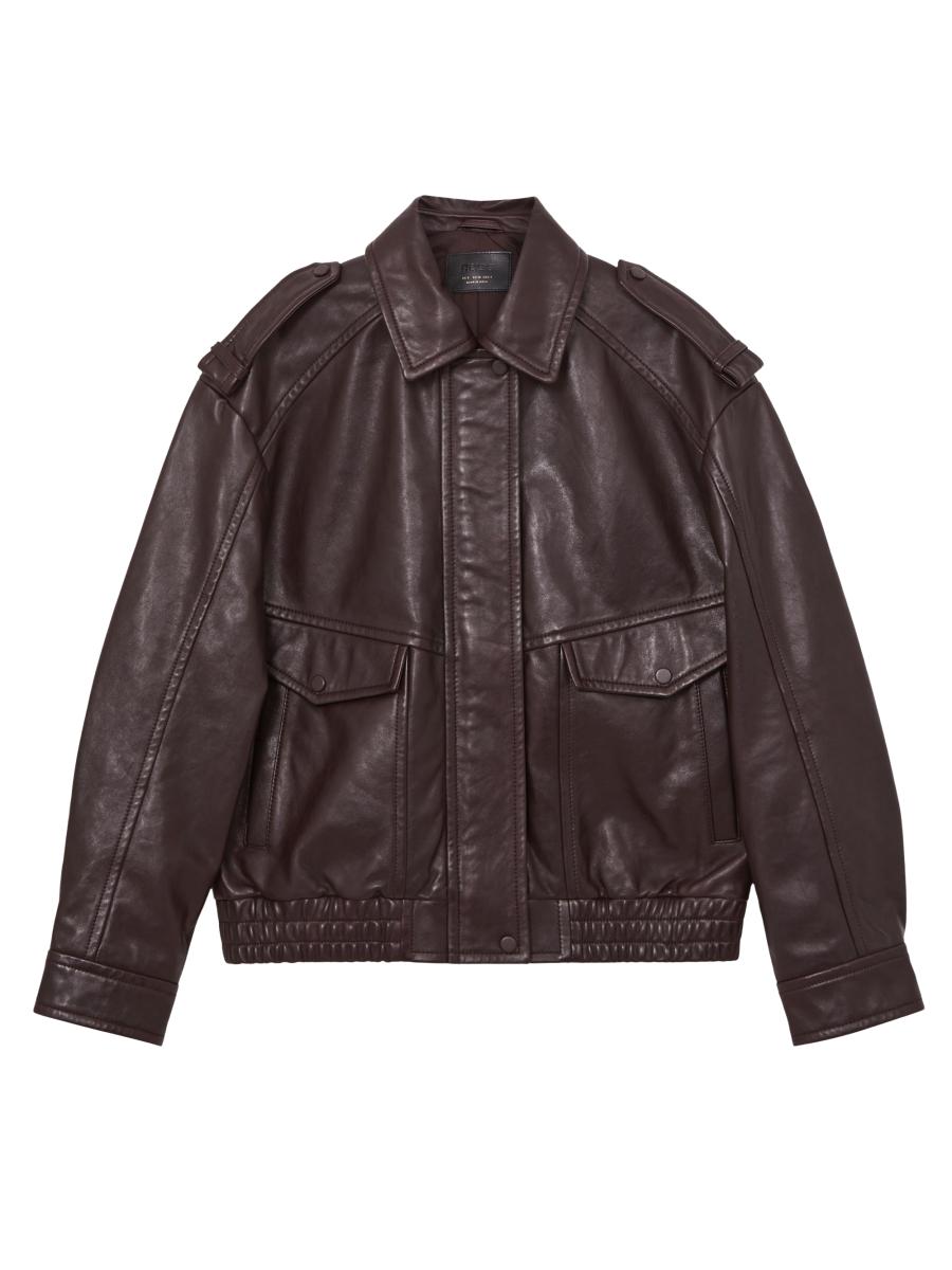 Reiss Peyton Leather Bomber Jacket Saks Fifth Avenue