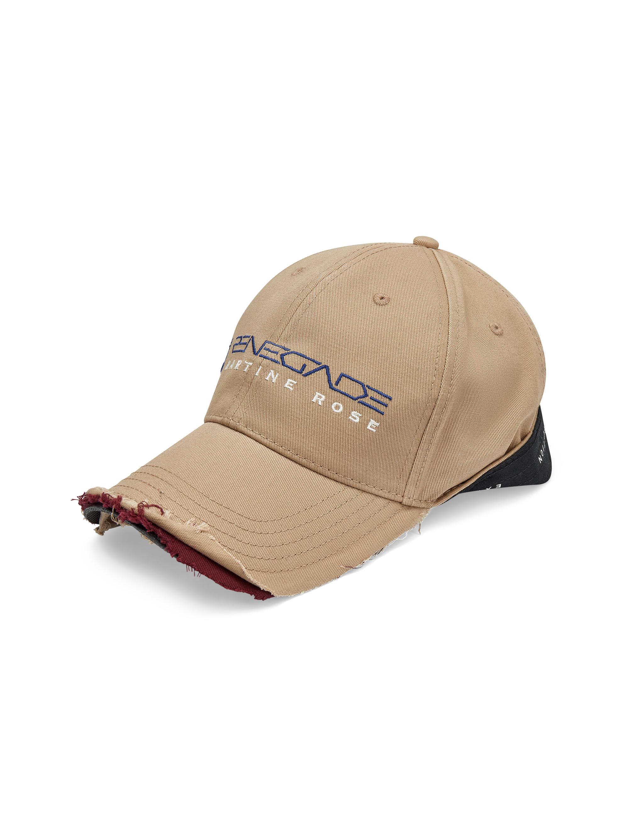 Martine Rose Men's Roll Back Cotton Baseball Cap - Beige Stone