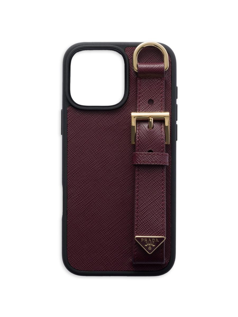 Prada Saffiano Leather Case for iPhone 16 Pro Max | Saks Fifth Avenue