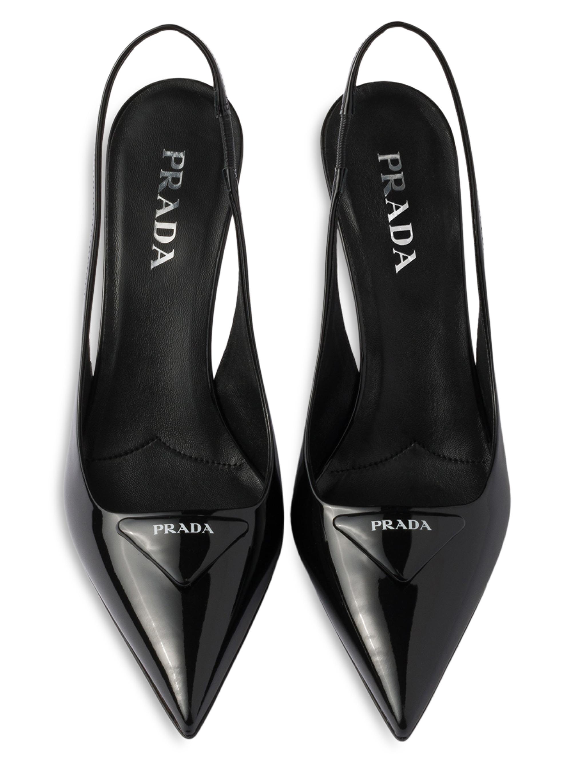 Prada Patent Leather Slingback Pumps | Saks Fifth Avenue