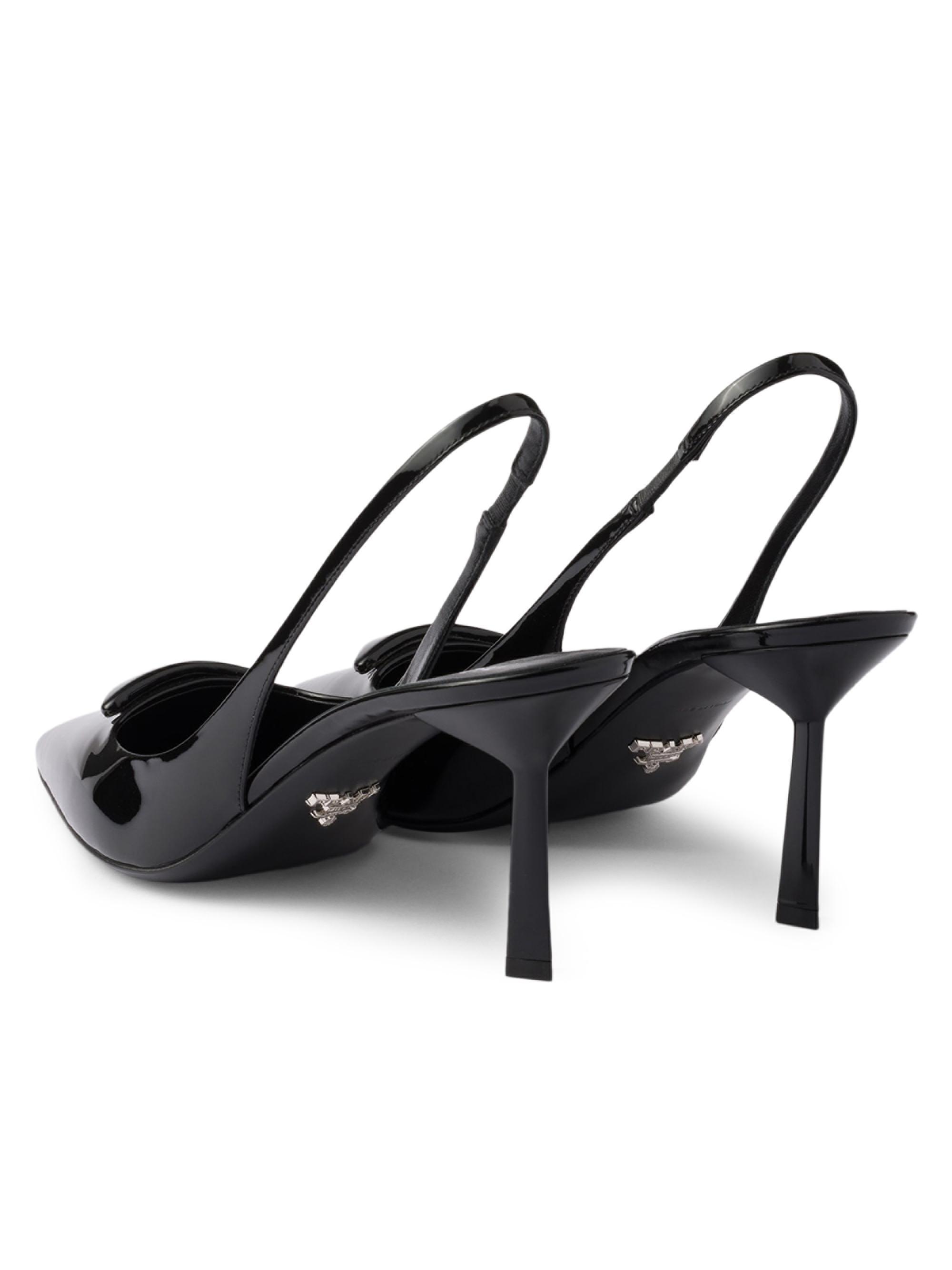 Prada 黒 ヒール5cm Prada Patent Leather Slingback Pumps | Saks Fifth Avenue