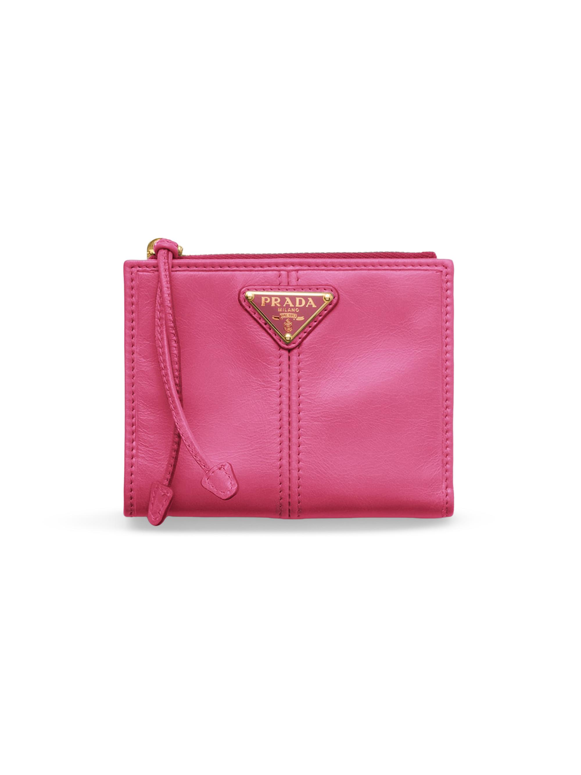 Prada Women's  Leather Wallet - Pink