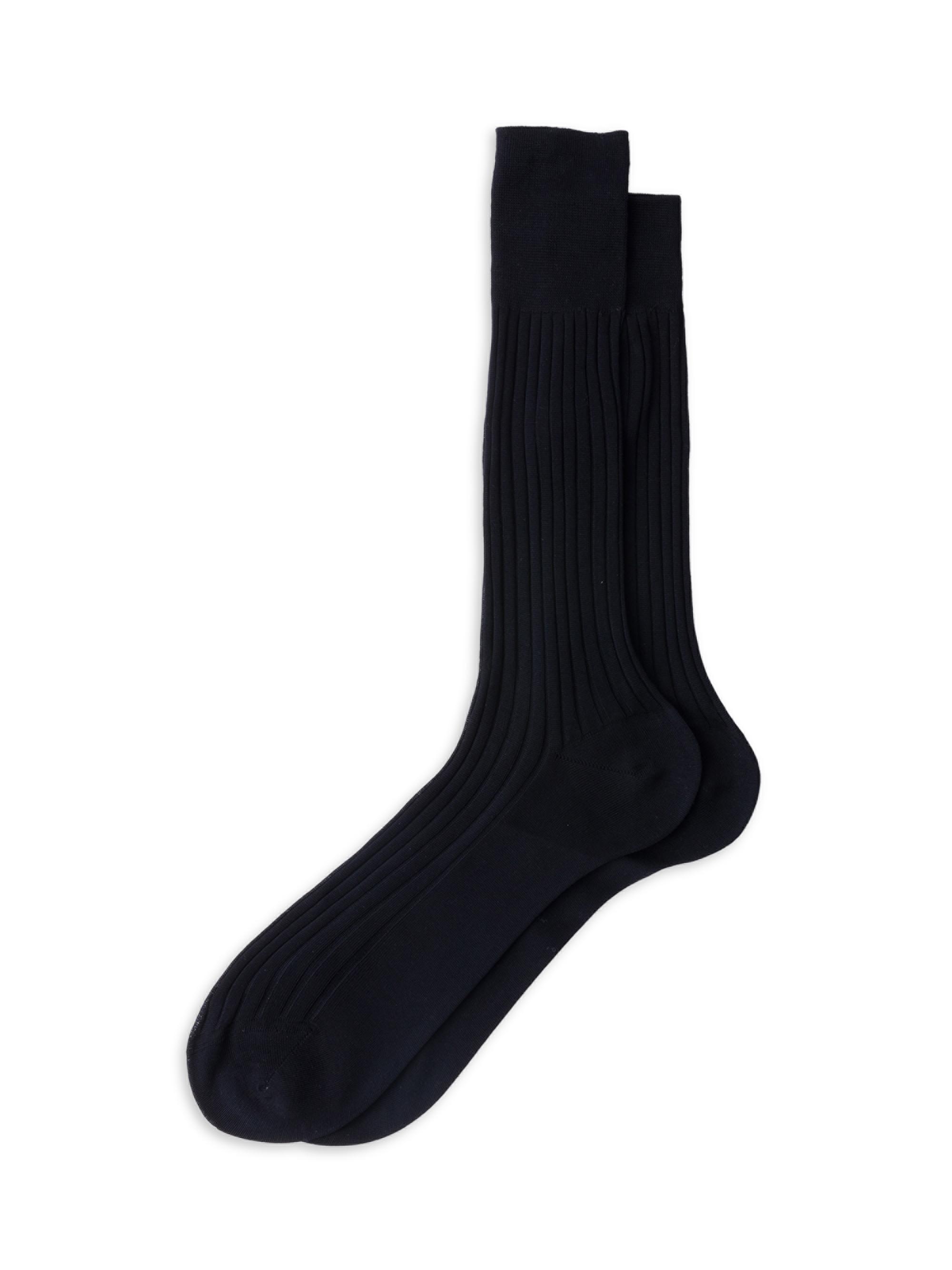 Prada Men's Cotton Mid-Calf Socks - Blue