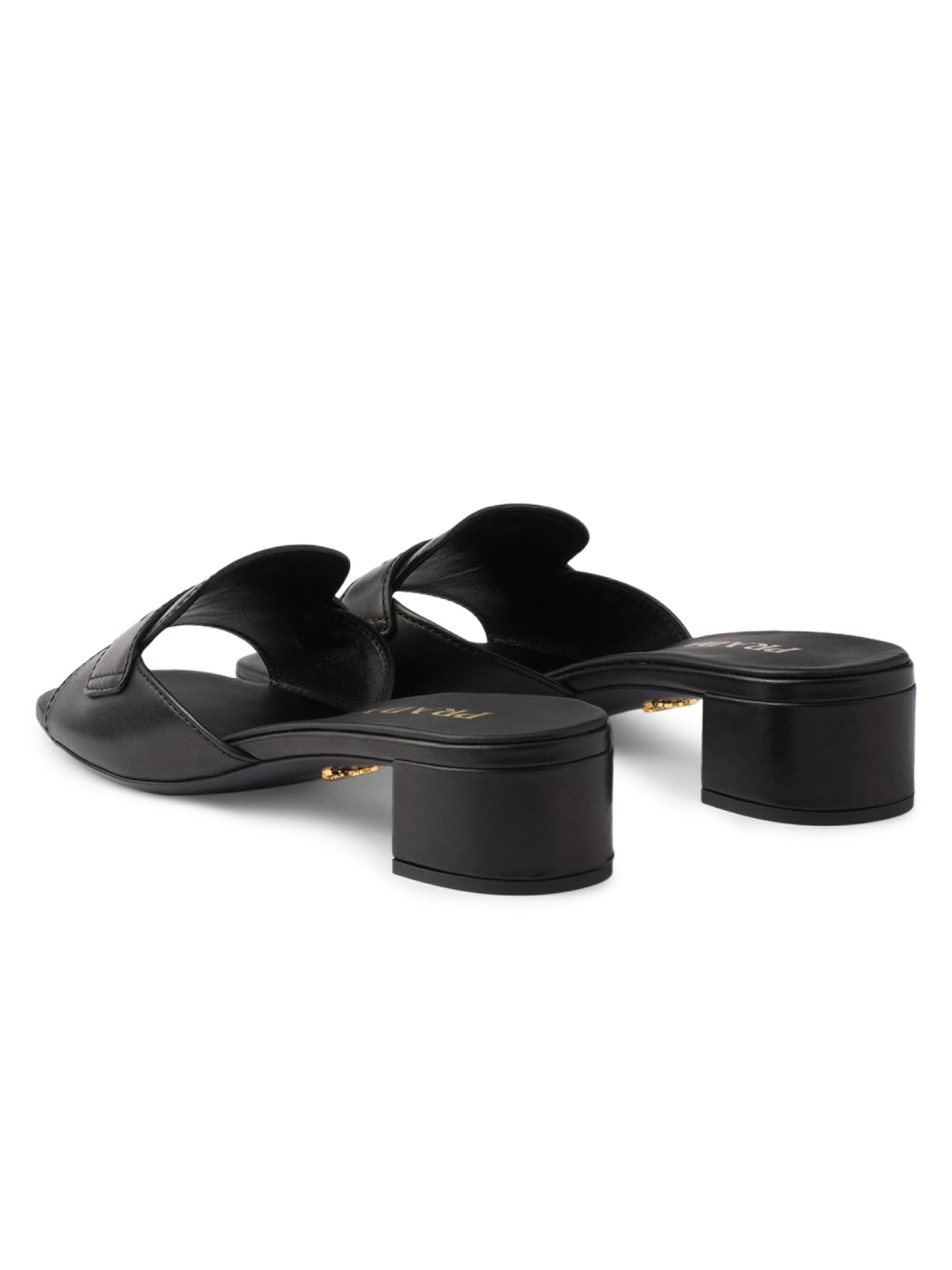 Prada Leather Mules | Saks Fifth Avenue