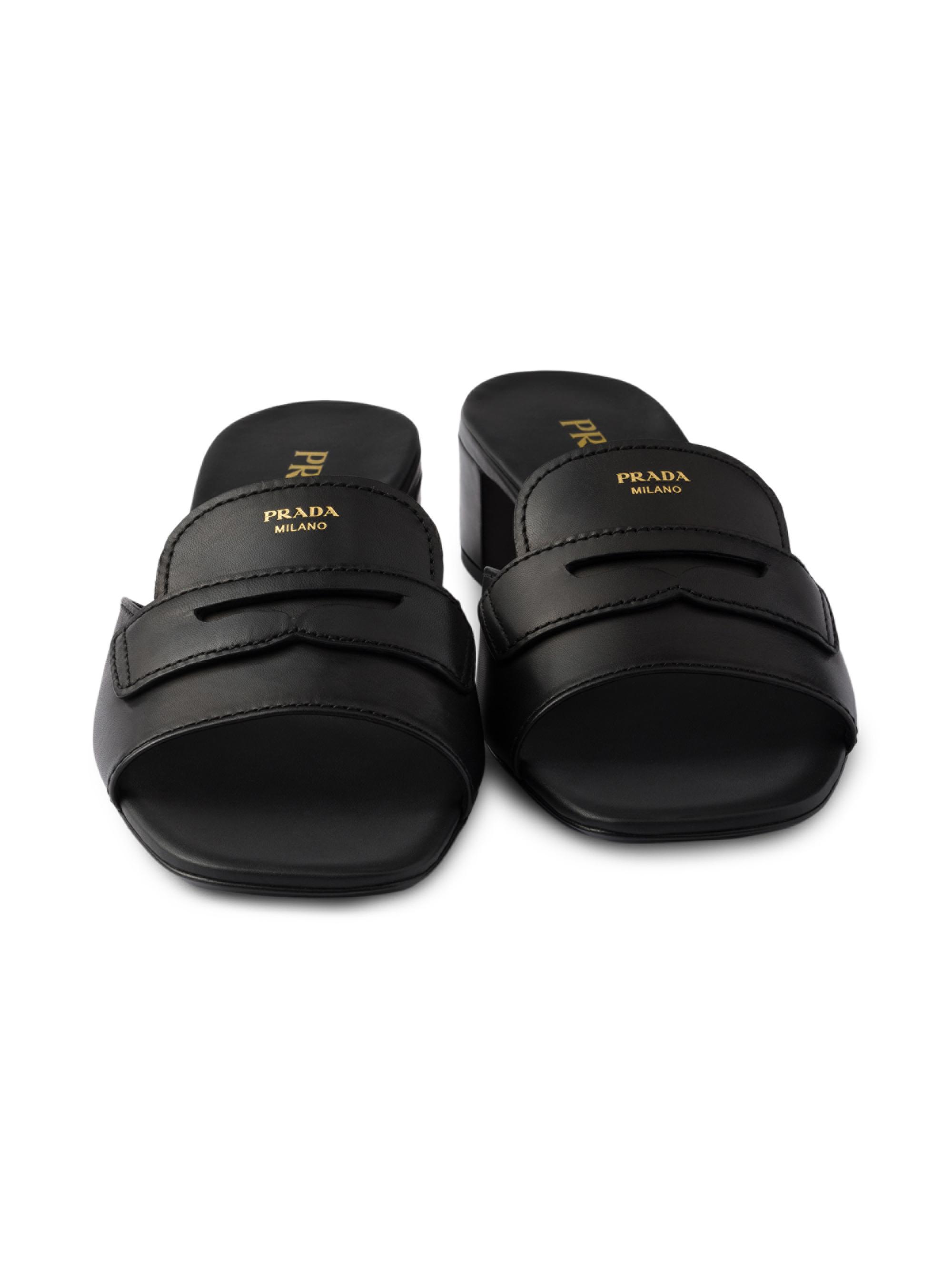 Prada Leather Mules | Saks Fifth Avenue