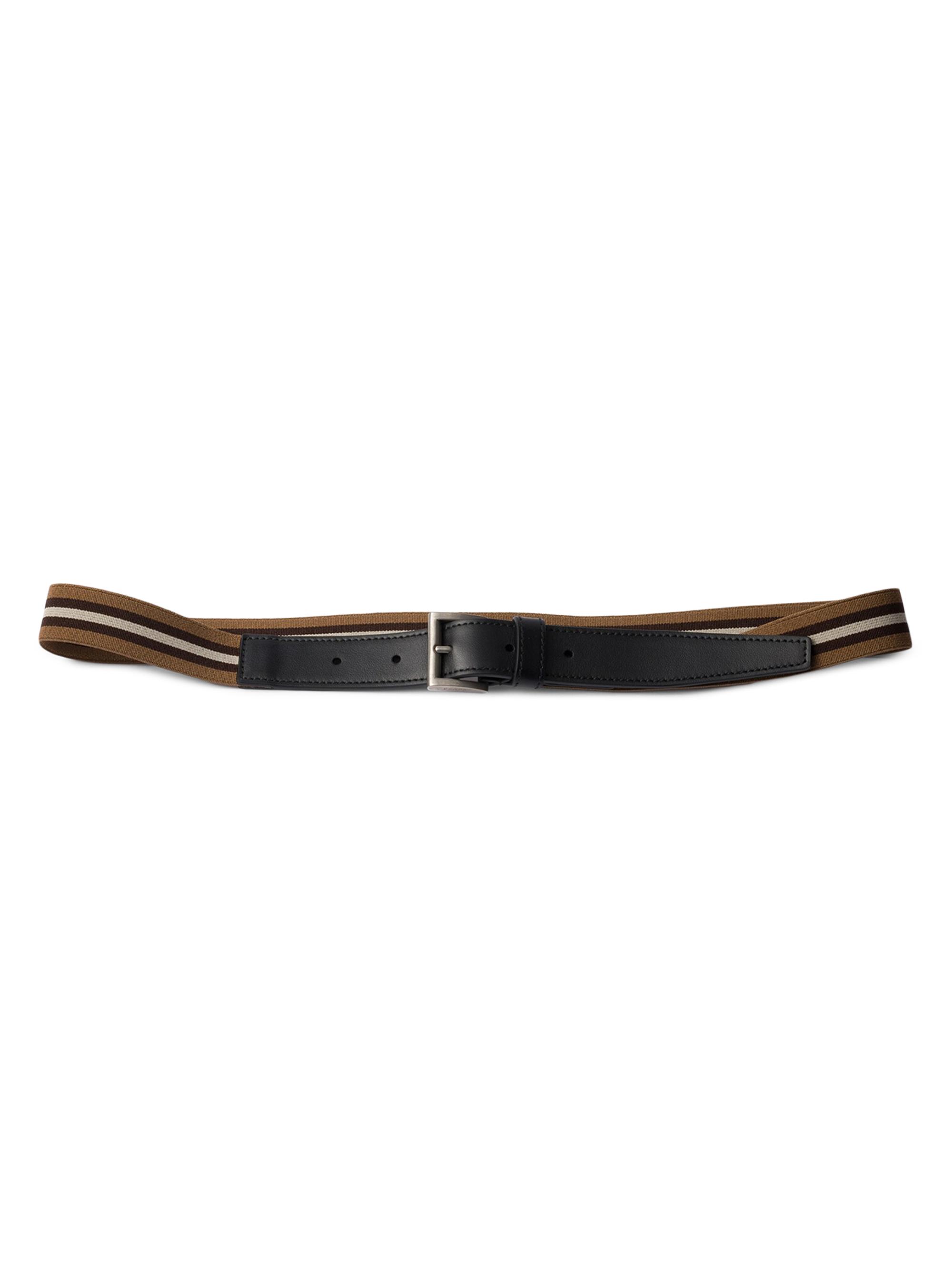 Prada Women's Elastic Leather Belt - Brown