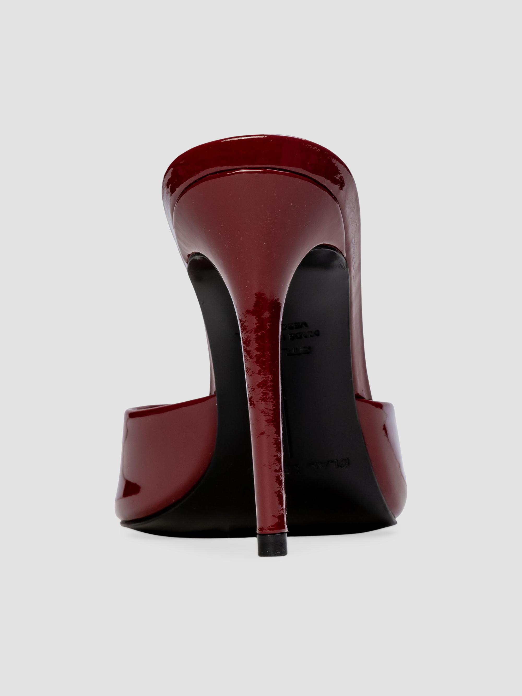 Black Suede Studio Women's Brea Leather Mules - Chili Flake Leather | Thumbnail 4
