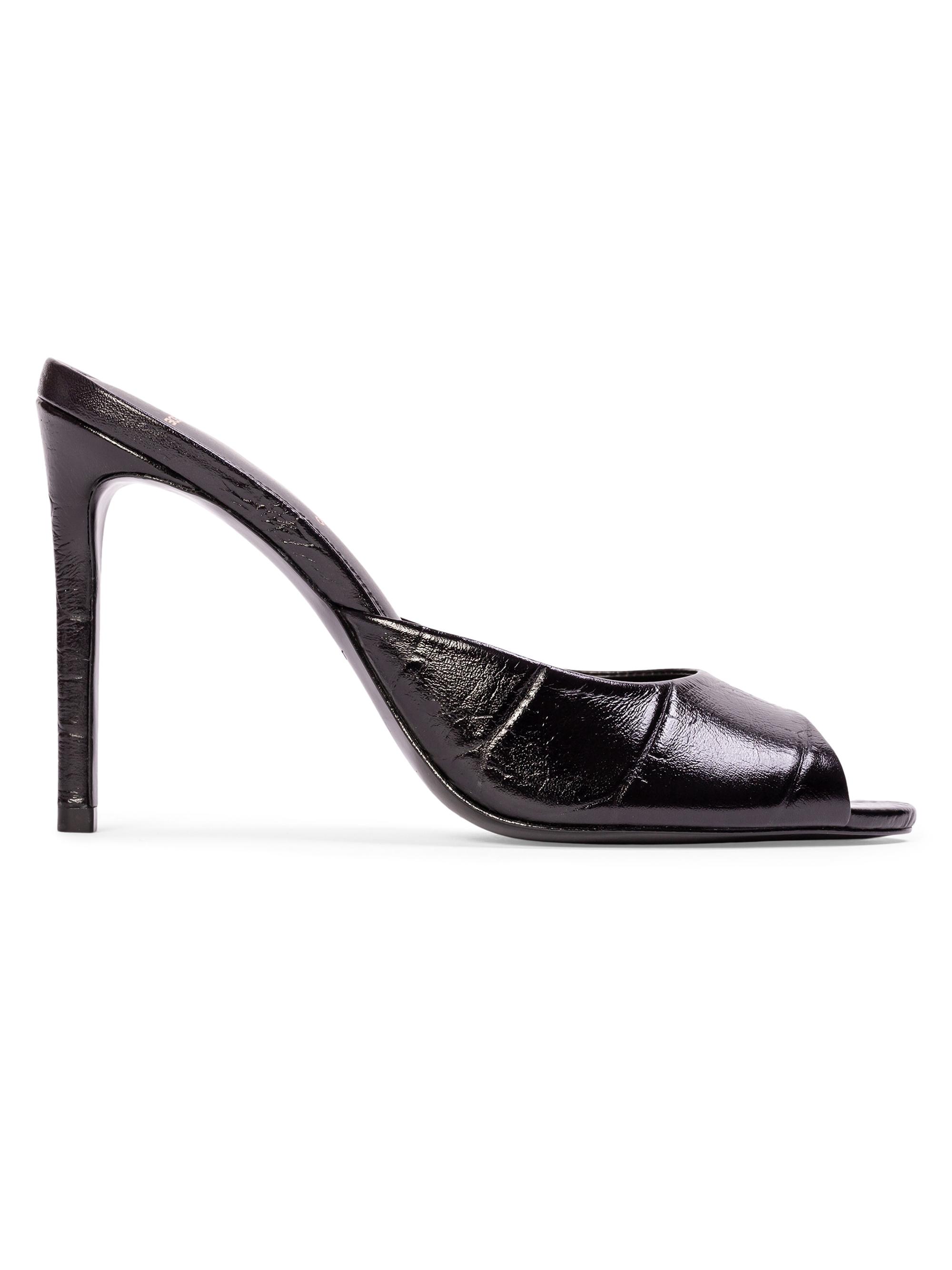 Black Suede Studio Women's Alessia Croc Mules - Black Croc