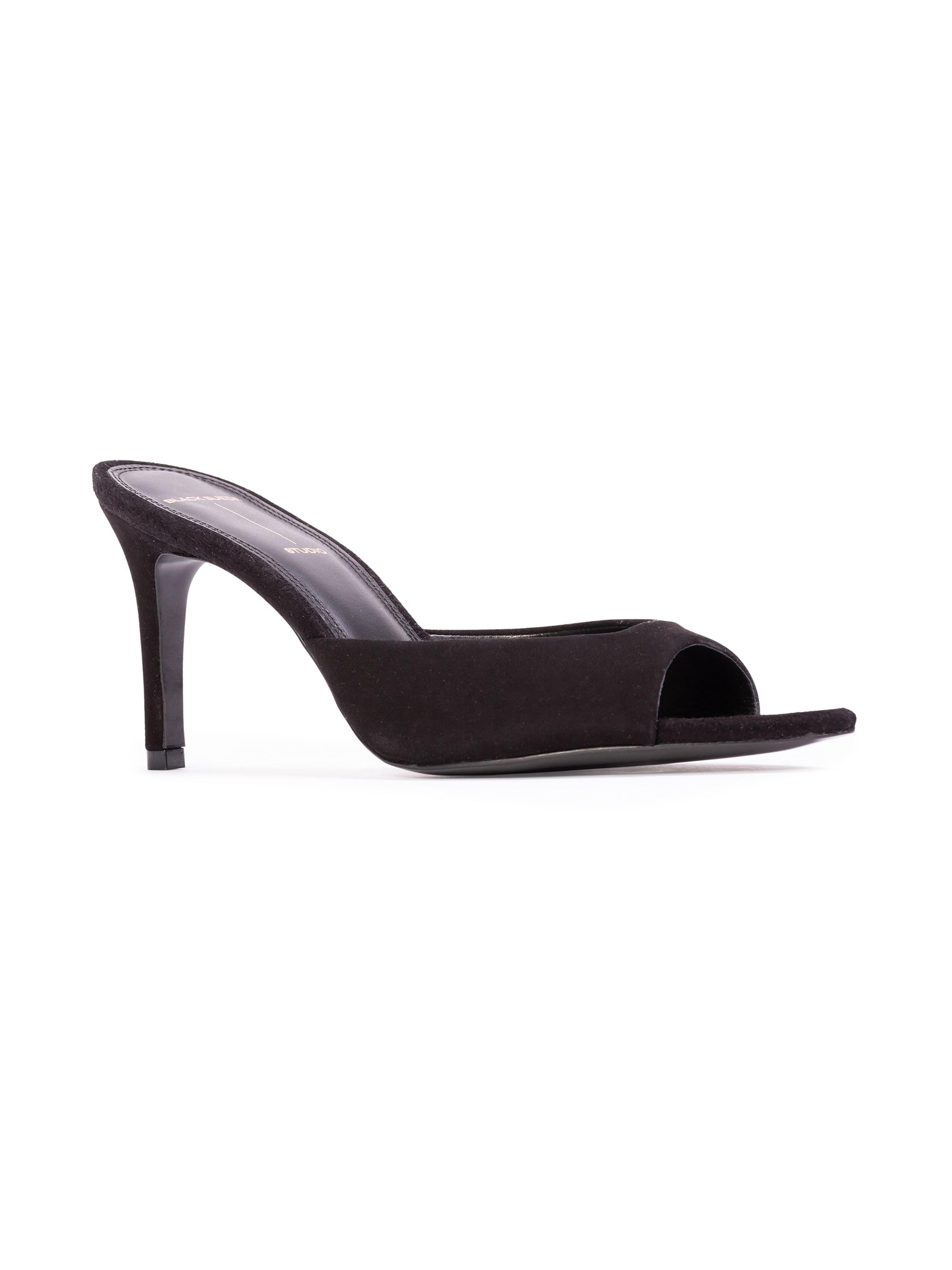 Black Suede Studio Brea 80MM Suede Mules | Saks Fifth Avenue