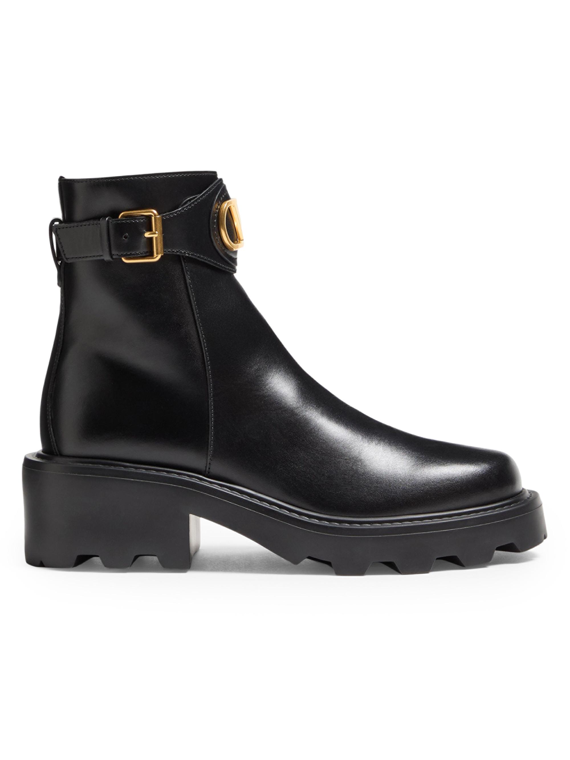 Valentino Garavani Rockstud 55MM Calfskin Beatle Boots | Saks