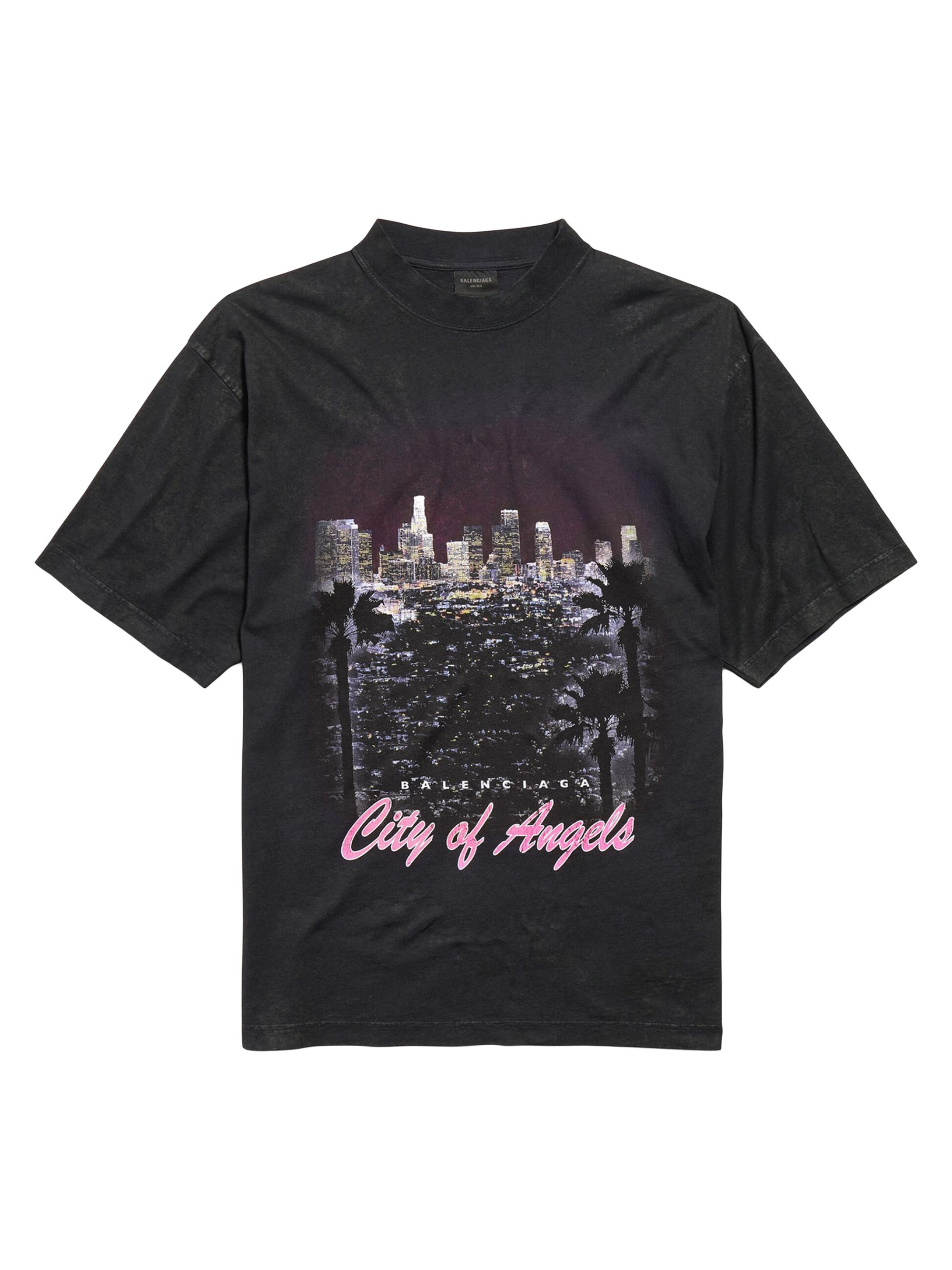 BALENCIAGA グラフィックTシャツ ブラック Balenciaga Balenciaga Boxing T-Shirt Medium Fit | Saks Fifth