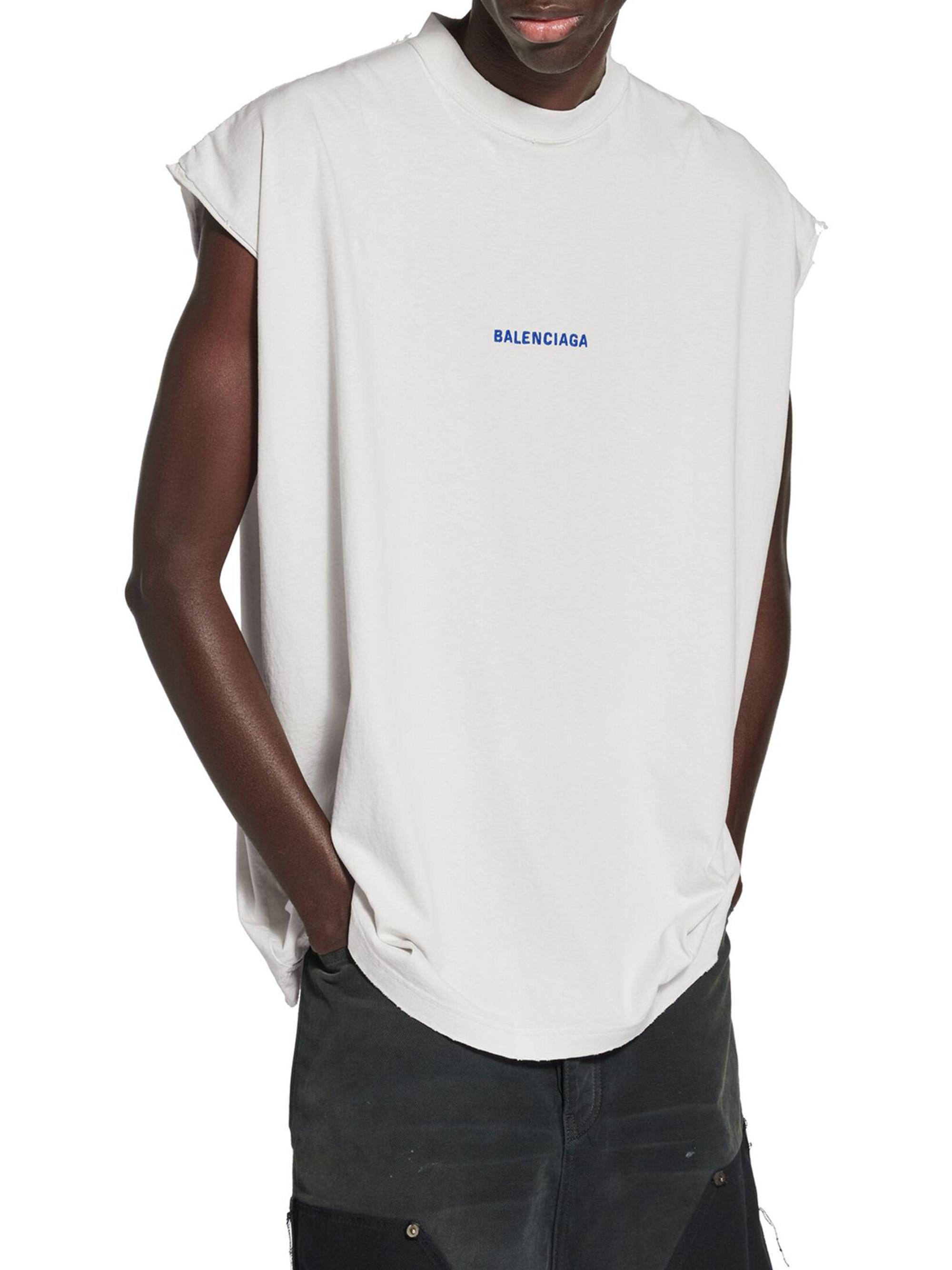 Balenciaga Balenciaga Back Sleeveless T-Shirt | Saks Fifth Avenue