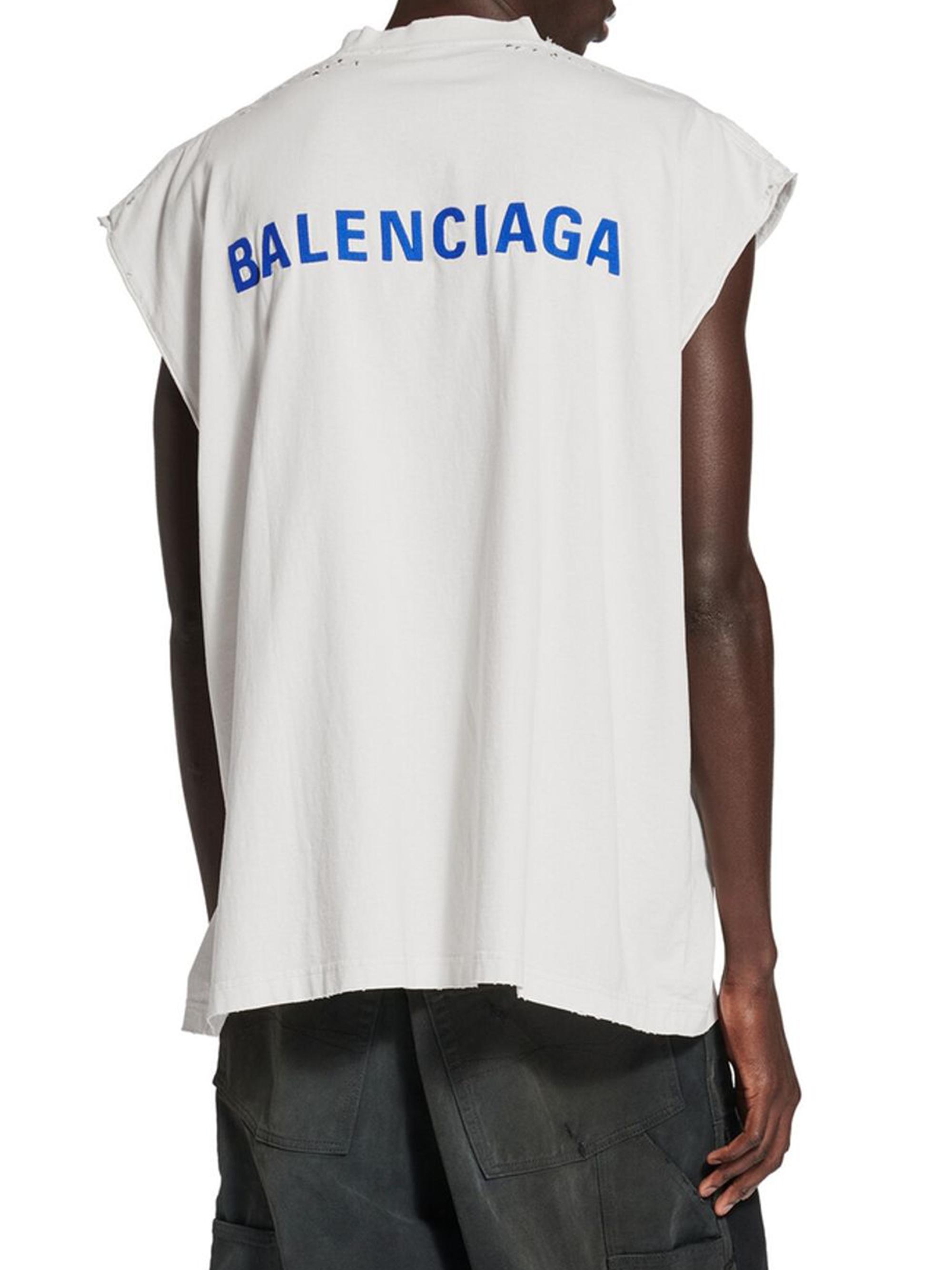 Balenciaga Balenciaga Back Sleeveless T-Shirt | Saks Fifth Avenue