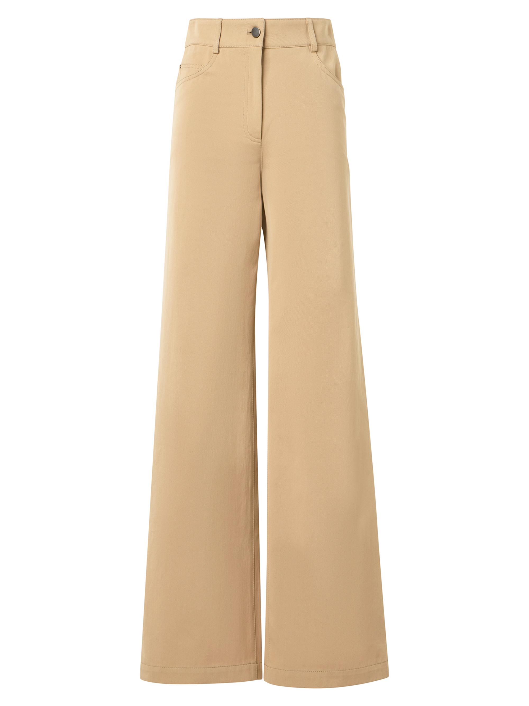 Akris punto Women's Cooper Stretch Wide-Leg Jeans - Beige